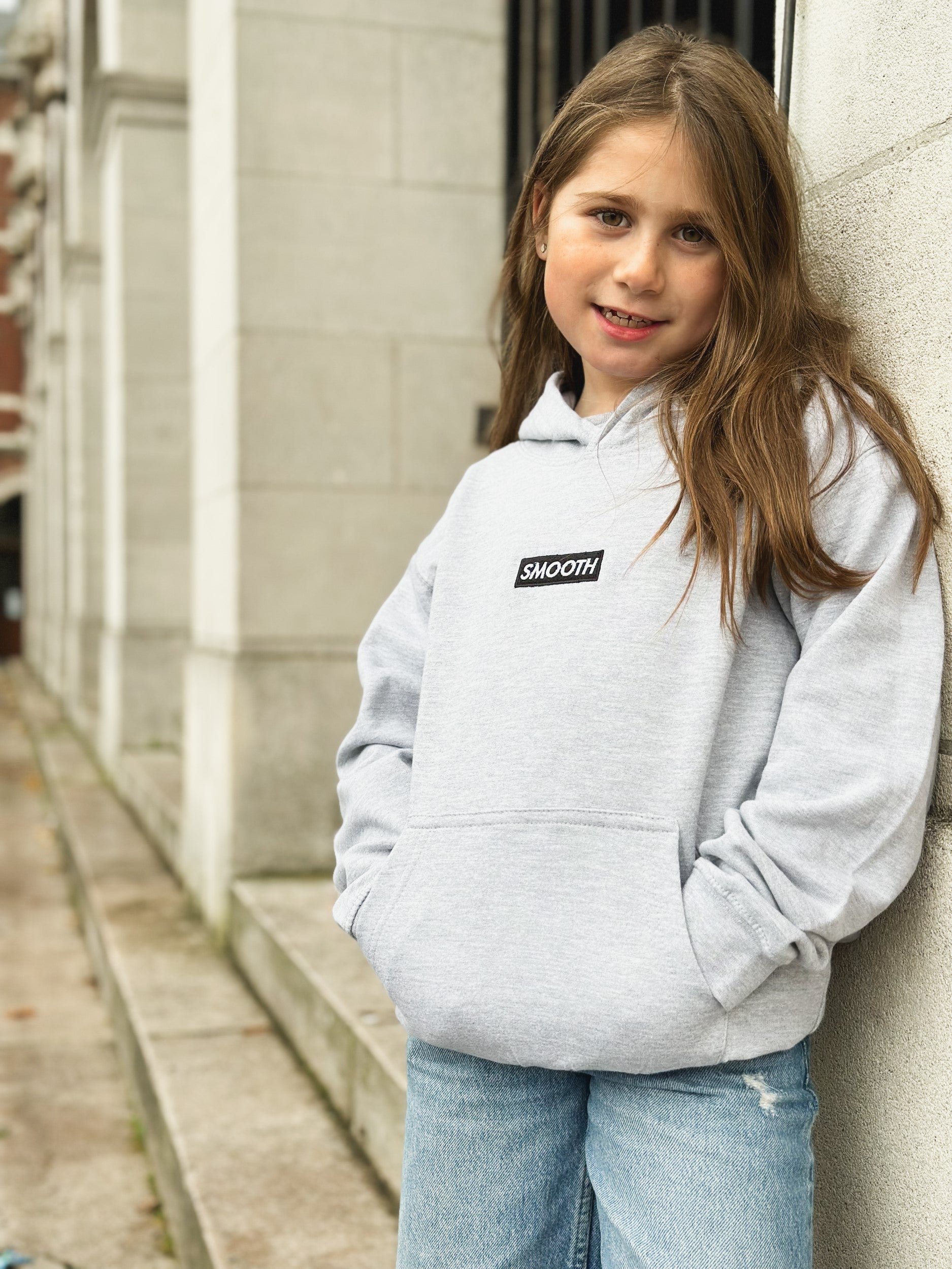 Grey Kids Hoodie / Black Box Girls