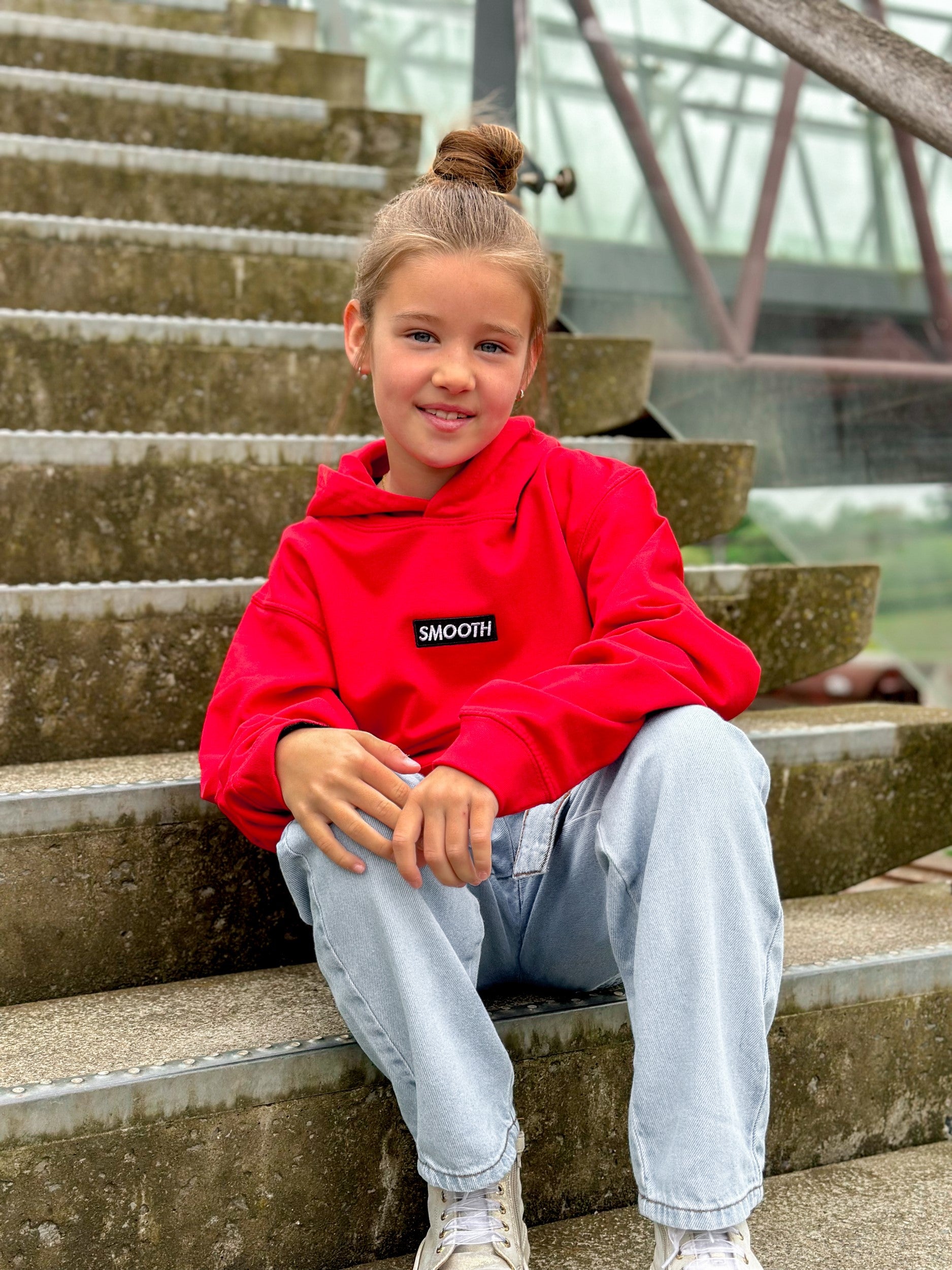 Red Kids Hoodie / Black Box Girls