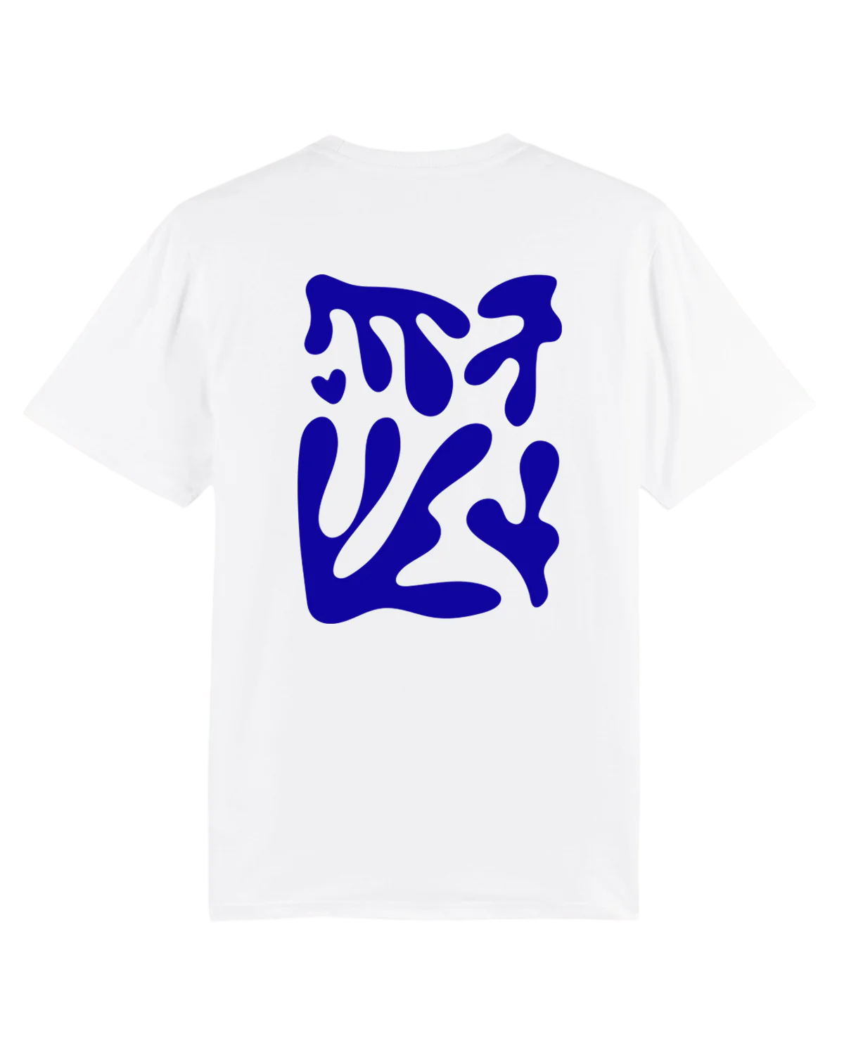 White T / Arty Blue Front+Back Women
