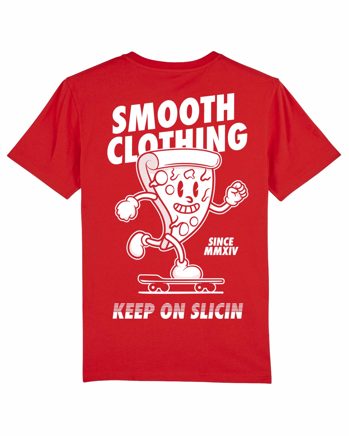 Red Kids T / Slice White Front+Back Boys