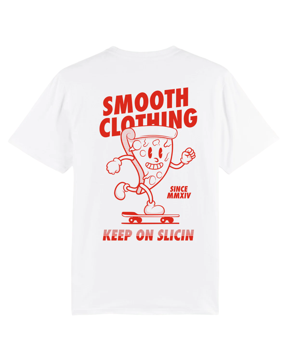 White Kids T / Slice Red Front+Back Boys