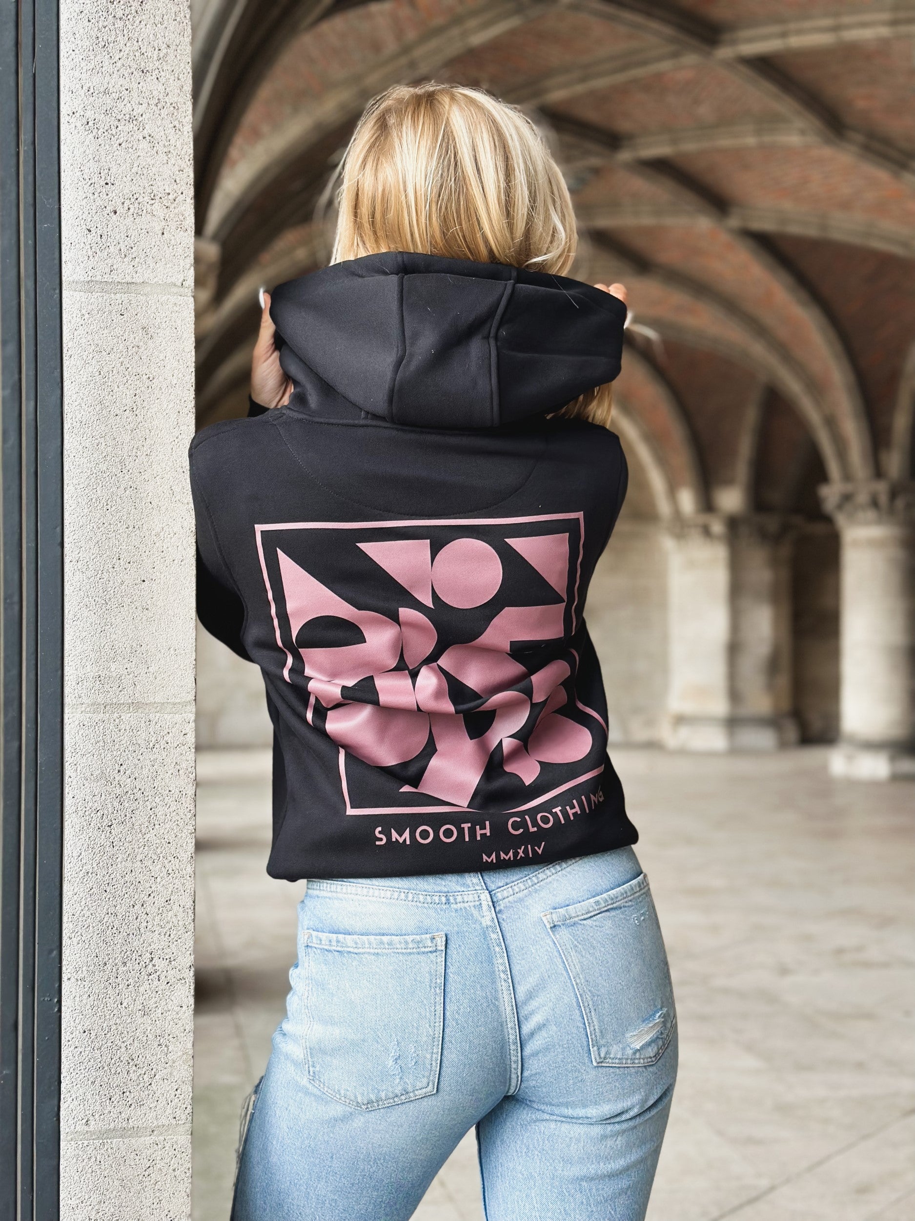 Black Hoodie / Art Terra Front+Back Women