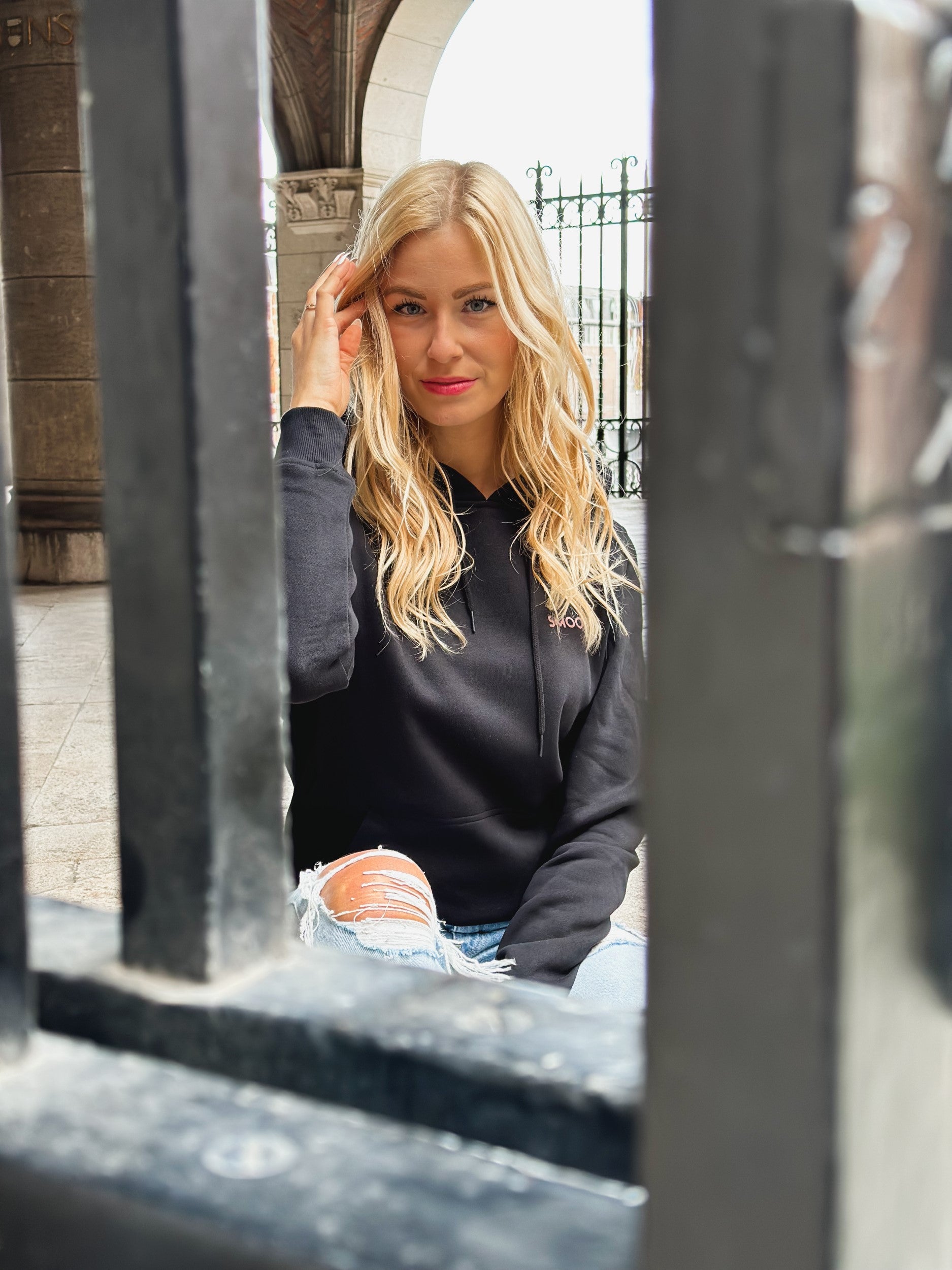 Black Hoodie / Art Terra Front+Back Women