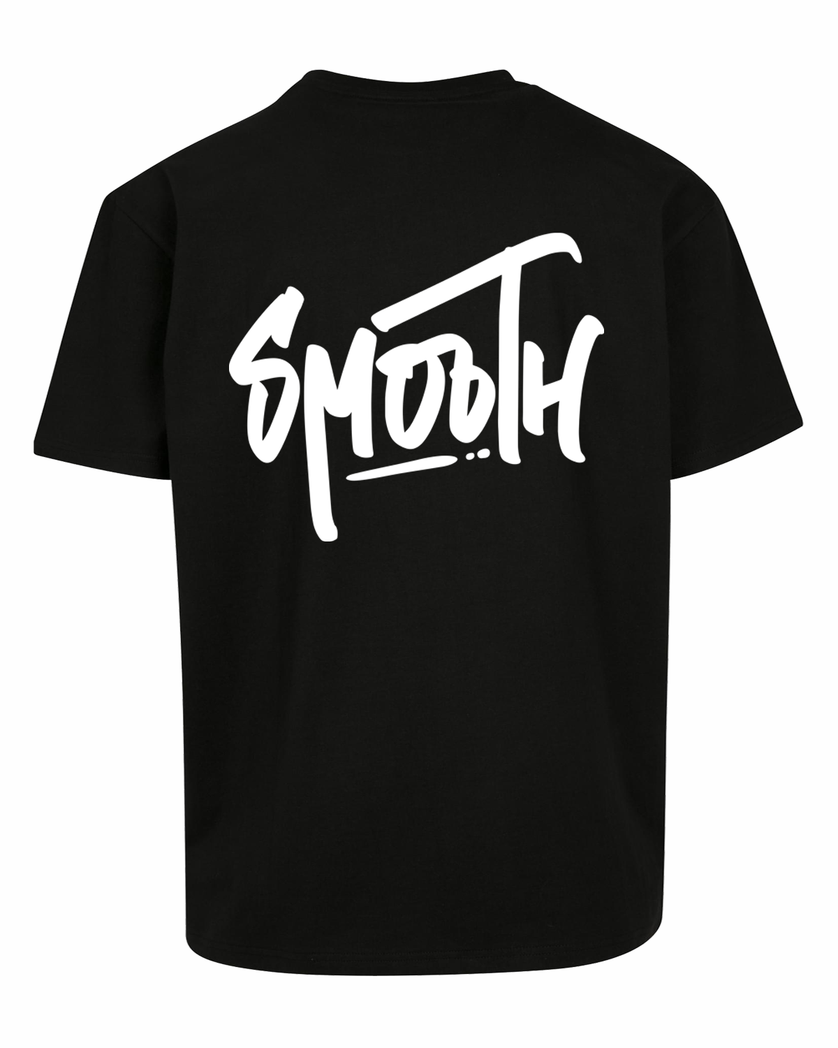 Black Heavy T / Dainty White Front+Back Men