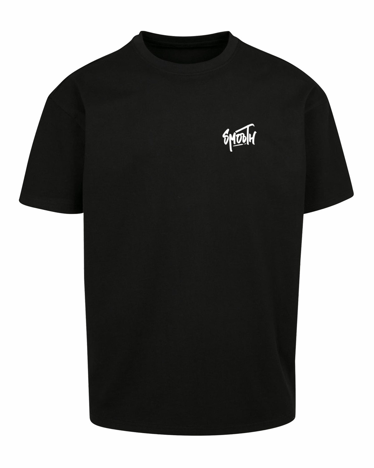 Black Heavy T / Dainty White Front+Back Men