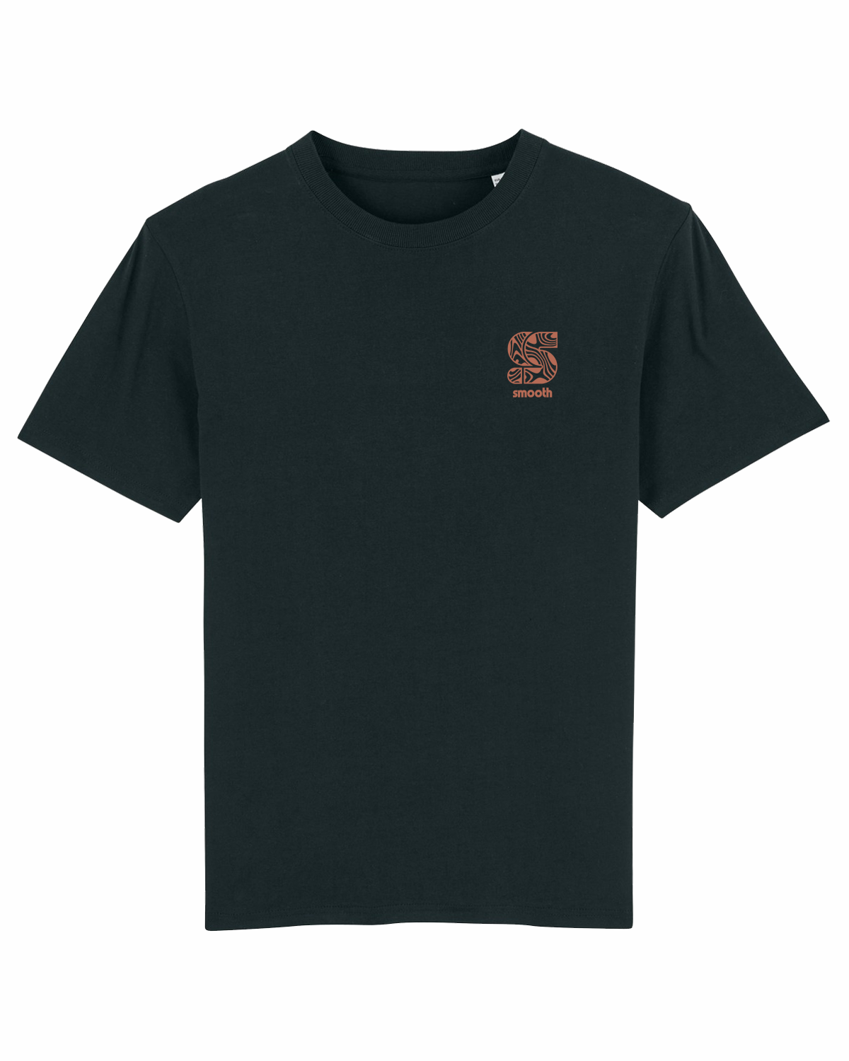 Black T / S Pattern Copper Front Men