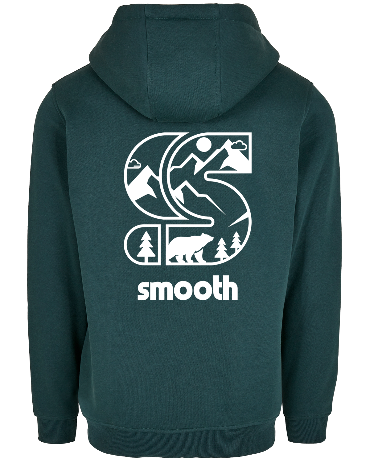 Bottle Green Hoodie / S Mountains