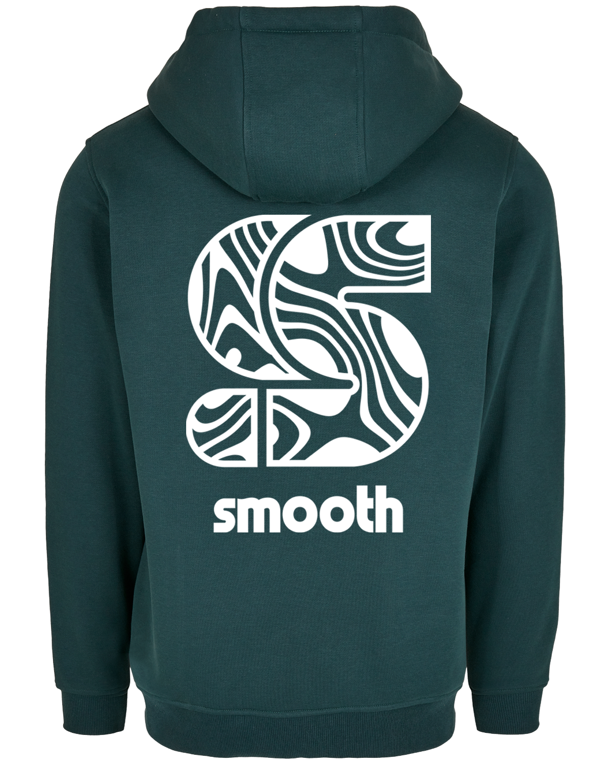 Bottle Green Hoodie / S Pattern White Front+Back Women