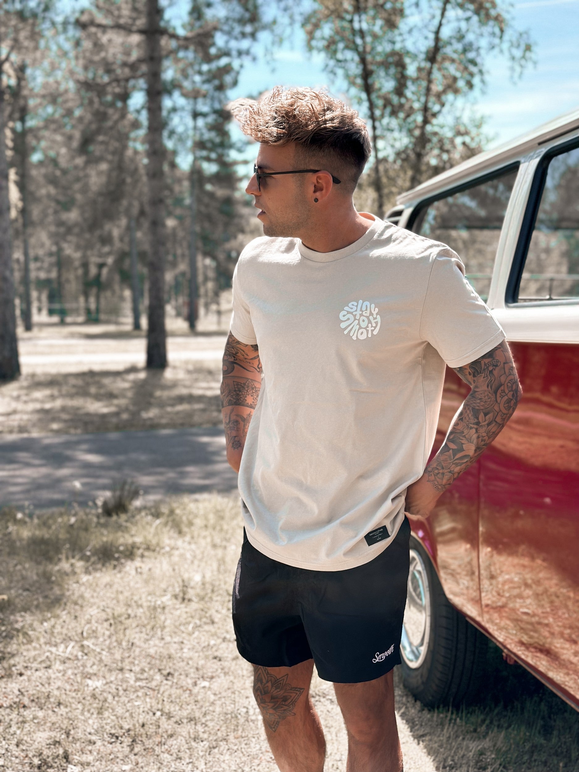 Black Swim Short / Originals Minimals White Men
