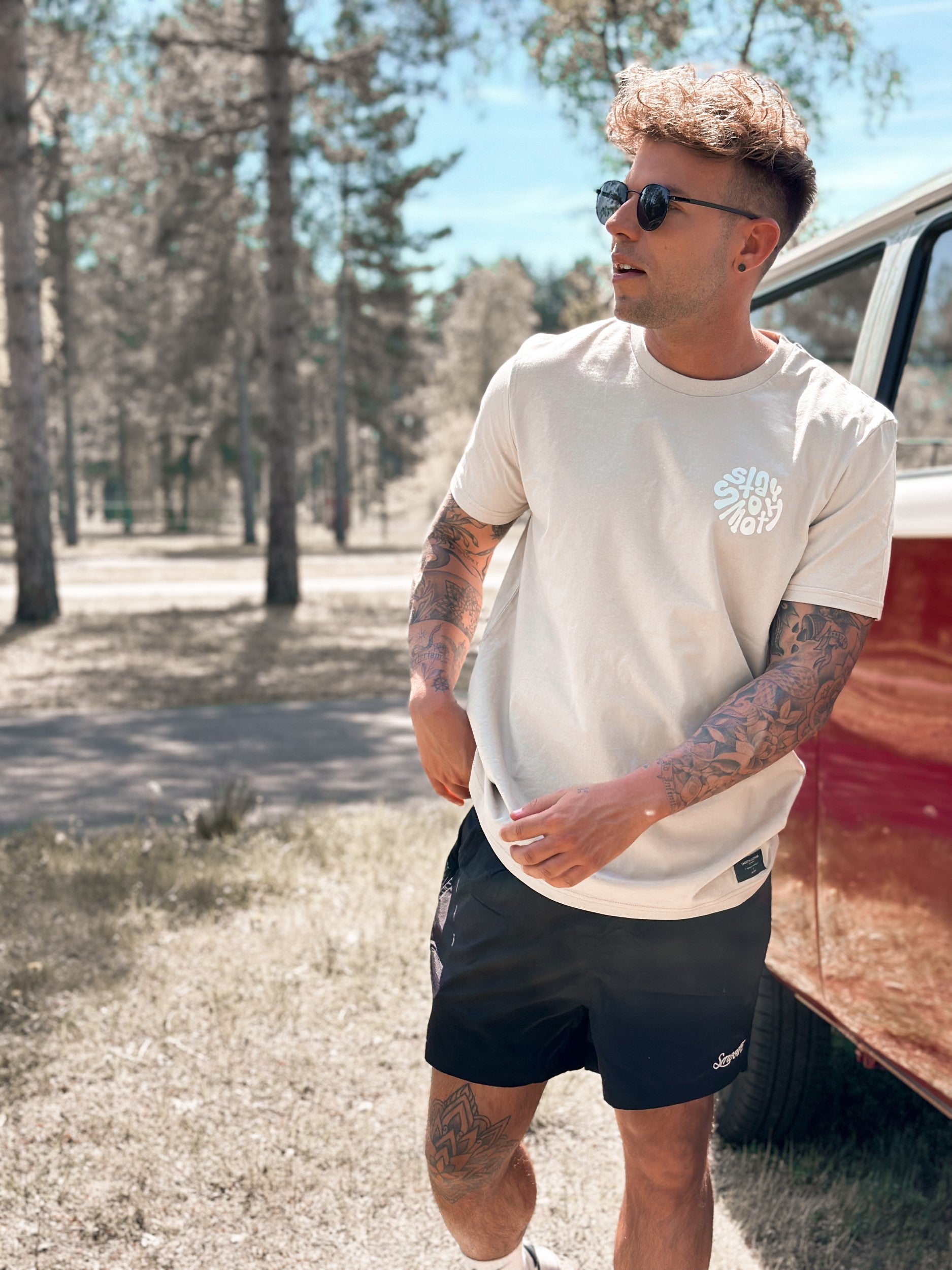 Black Swim Short / Originals Minimals White Men