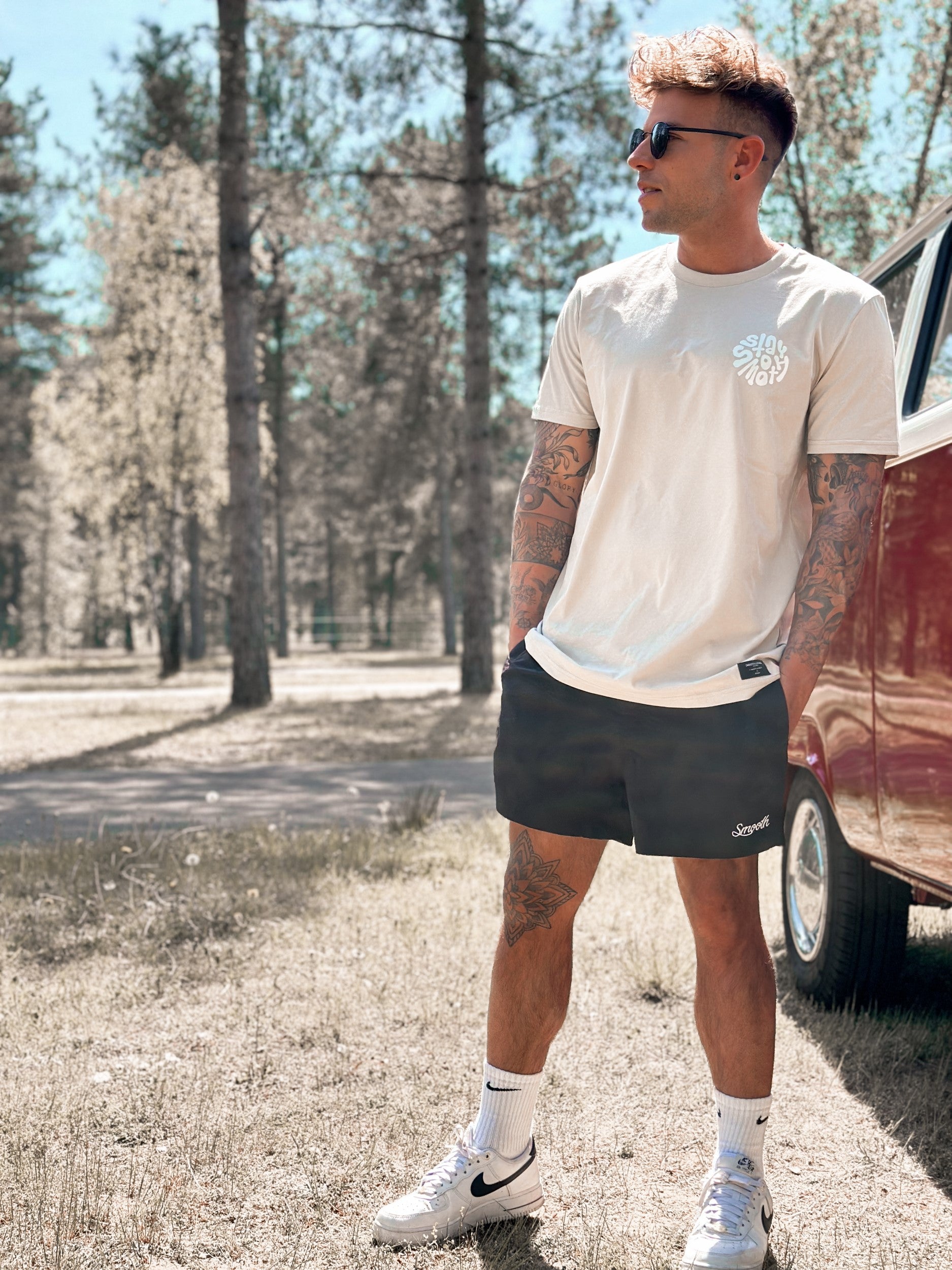 Black Swim Short / Originals Minimals White Men