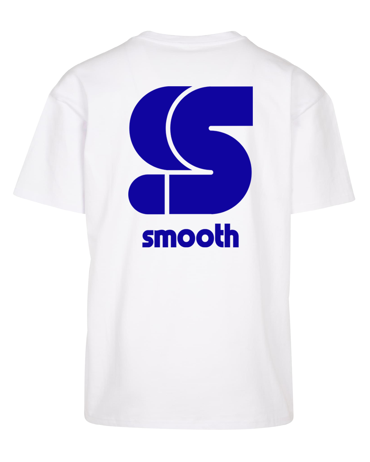 Heavy White T / S Logo Blue Front+Back Men
