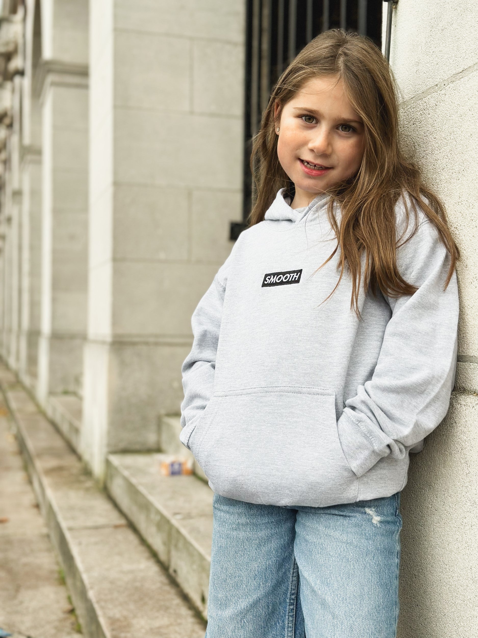 Grey Kids Hoodie / Black Box Girls