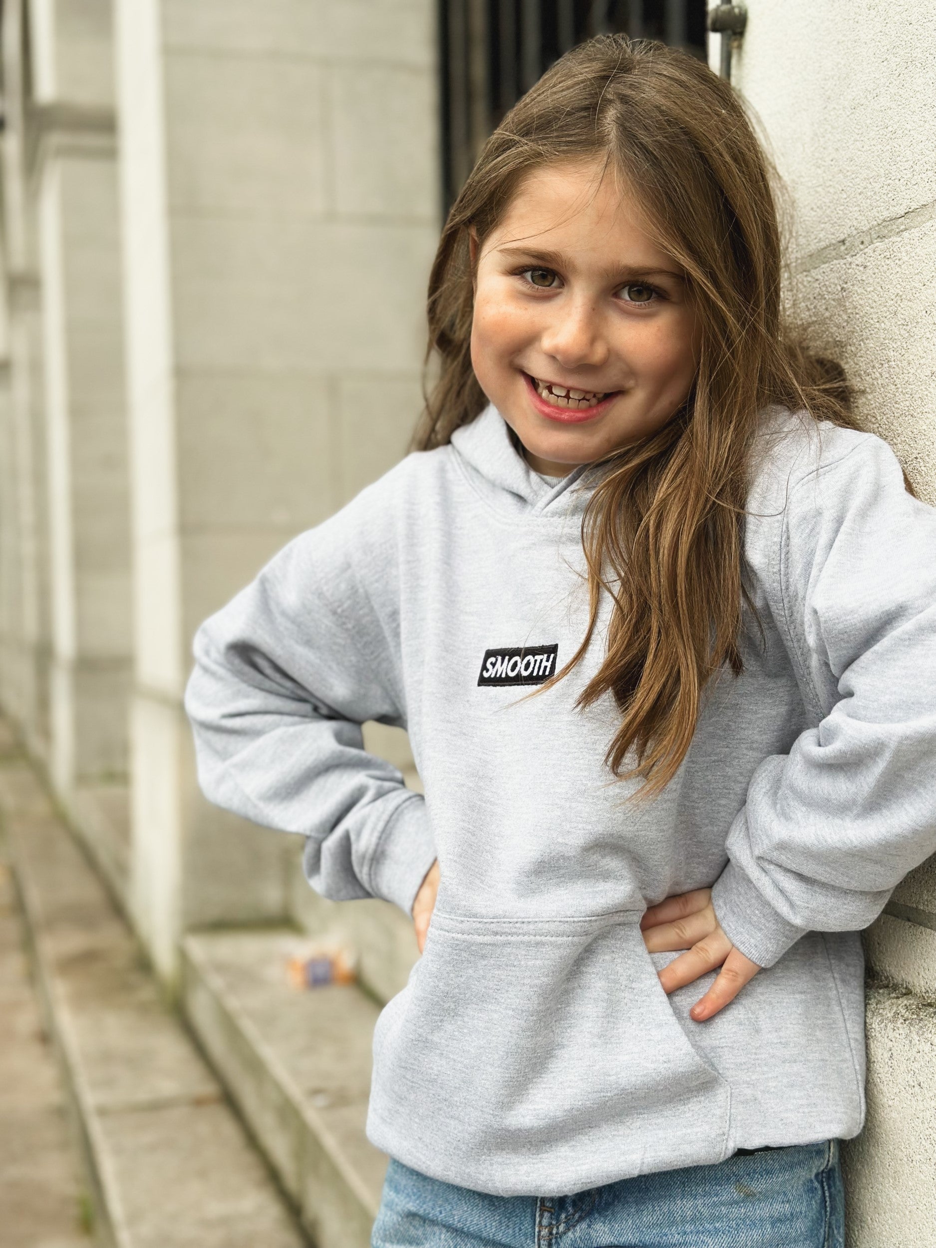 Grey Kids Hoodie / Black Box Girls