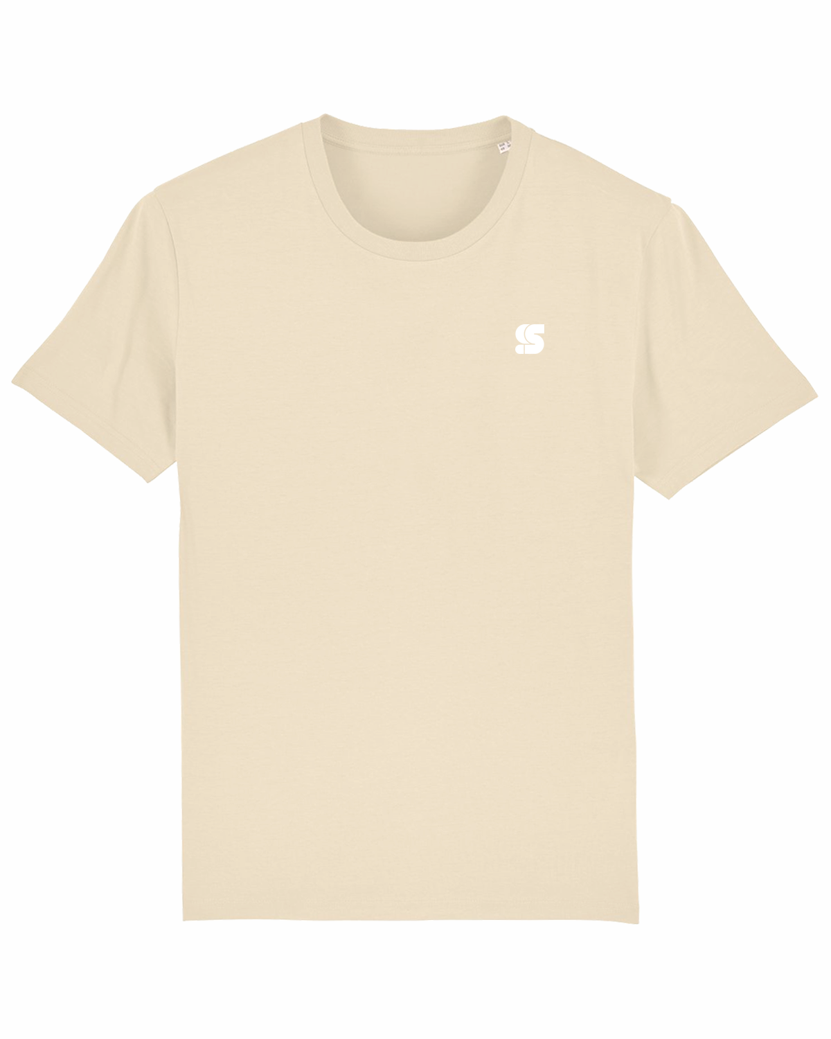 Sand T / S Logo White Embroidered Men