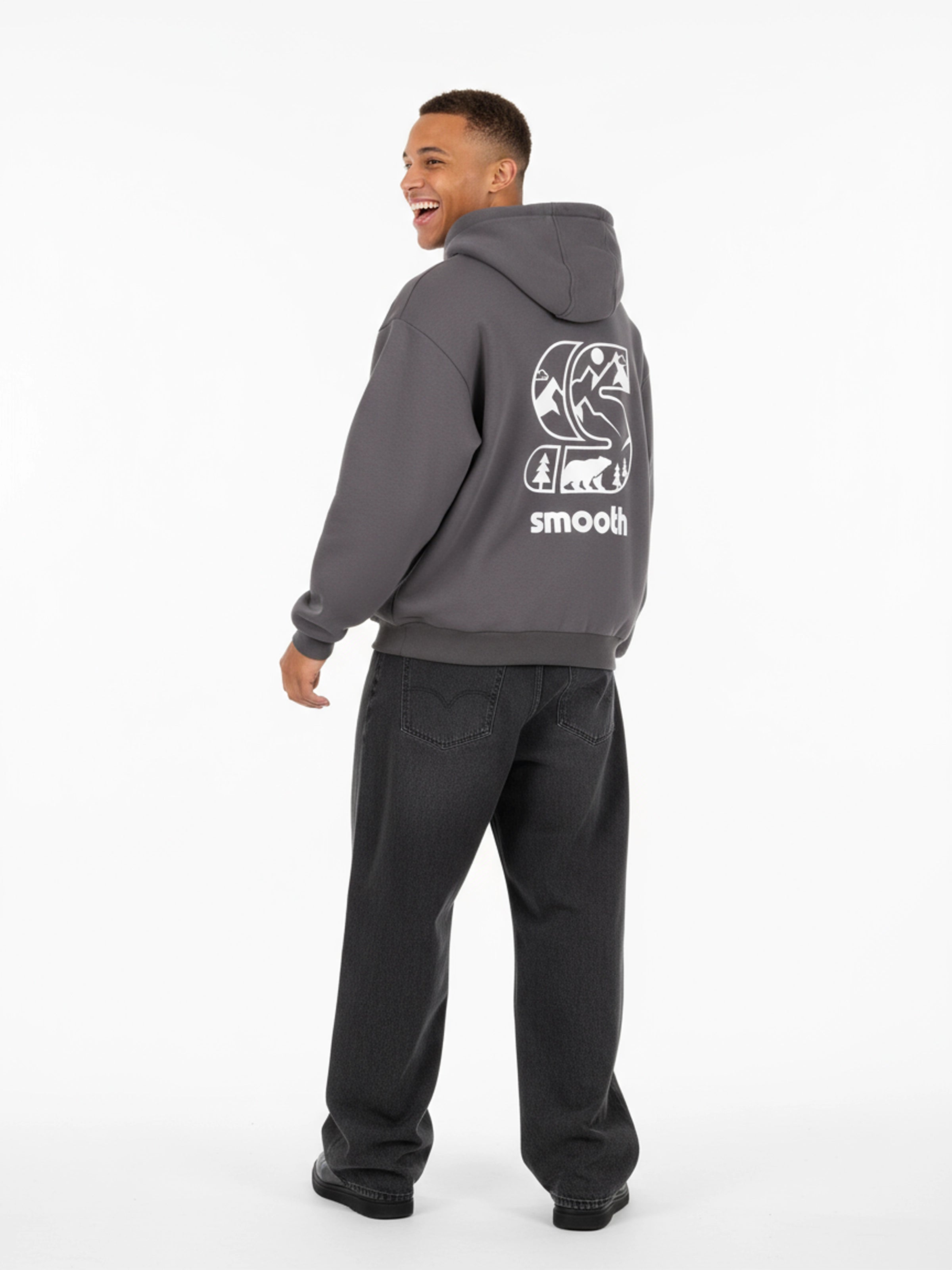 Magnet Heavy Oversized Hoodie / S Mountains