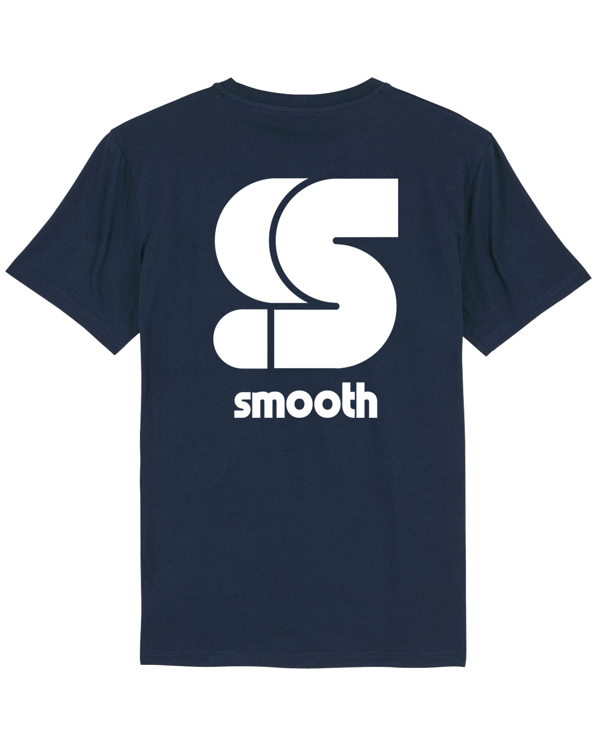 Navy Kids T / S Logo White Front+Back Boys