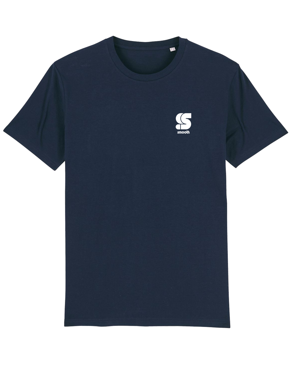 Navy Kids T / S Logo White Front+Back Boys