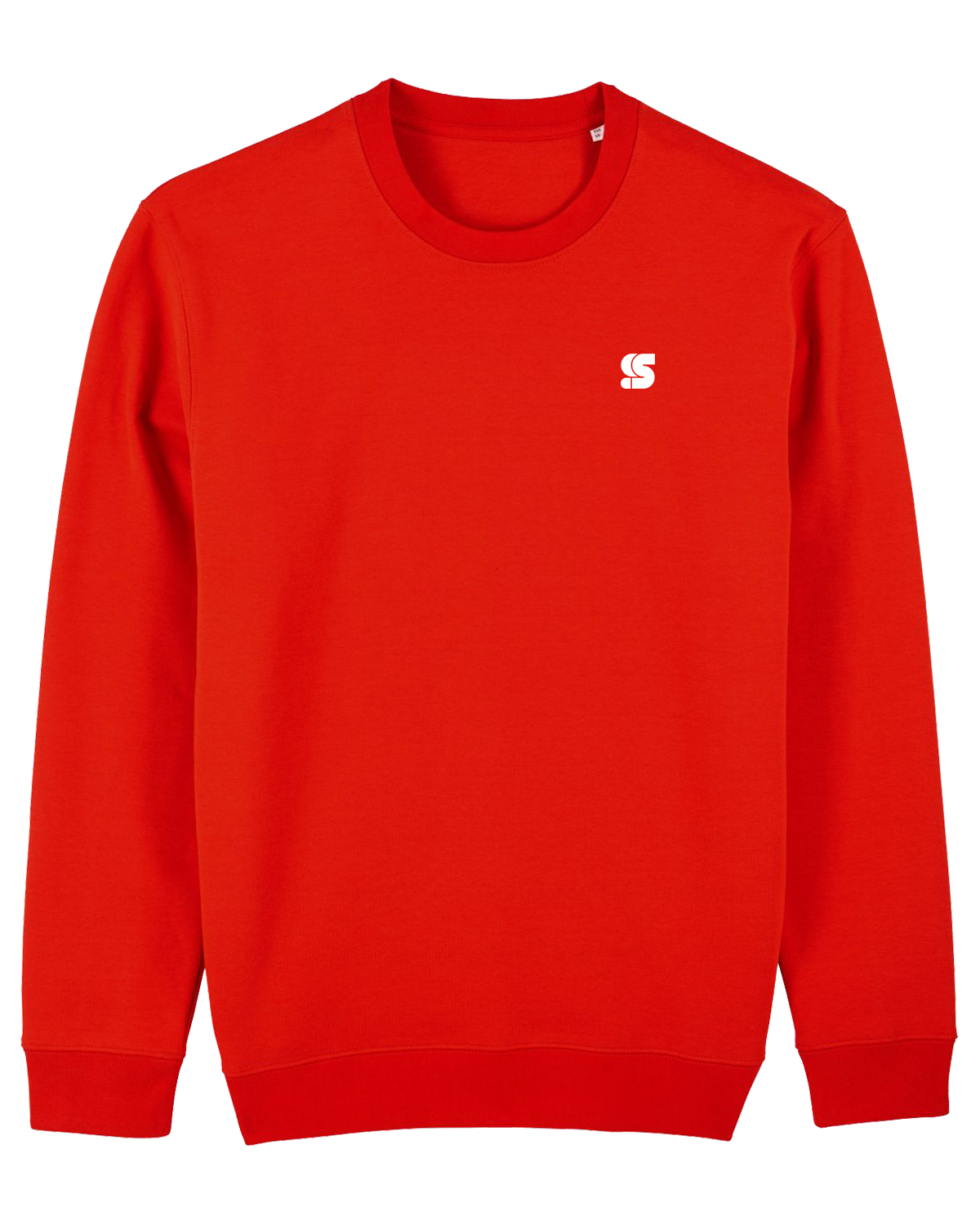 Red Crew / S Logo White Embroidered Men