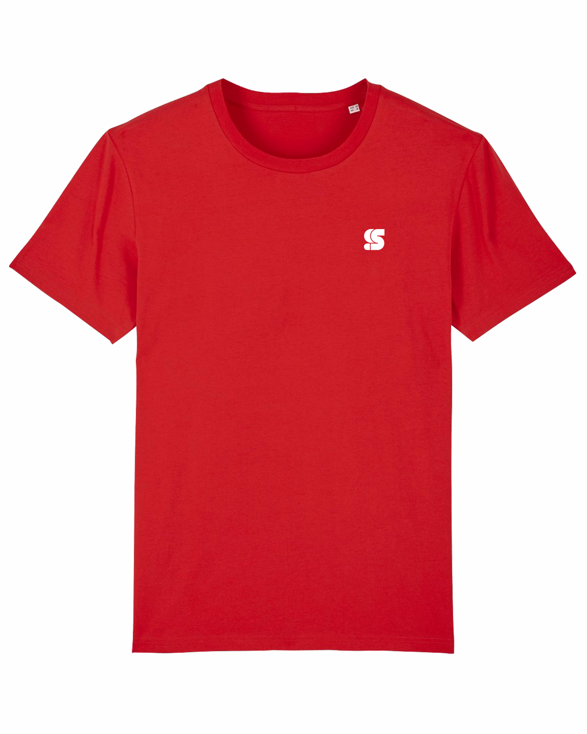 Red T / S Logo White Embroidered Women