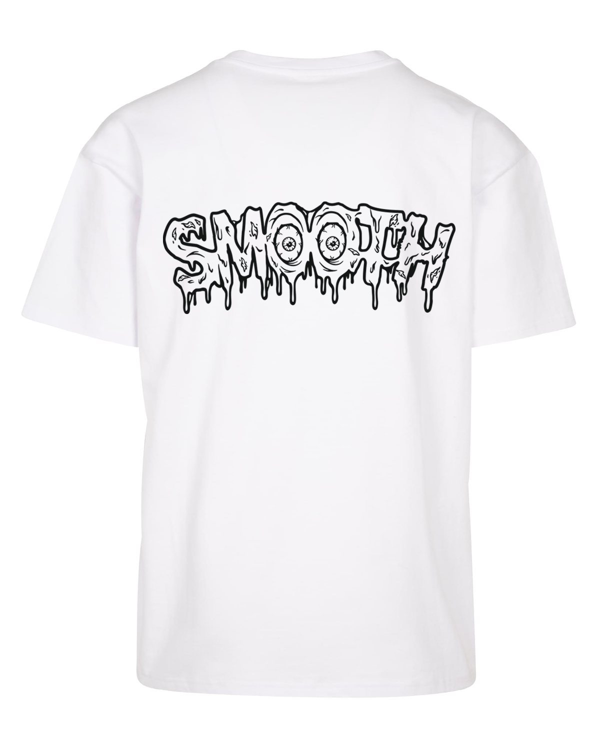 White Heavy T / Drip Black Front+Back Women