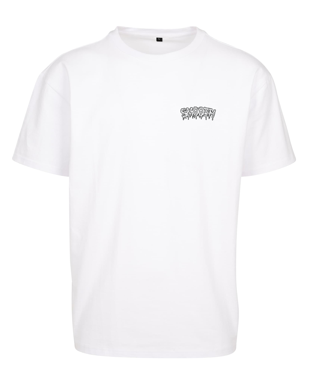 White Heavy T / Drip Black Front+Back Women