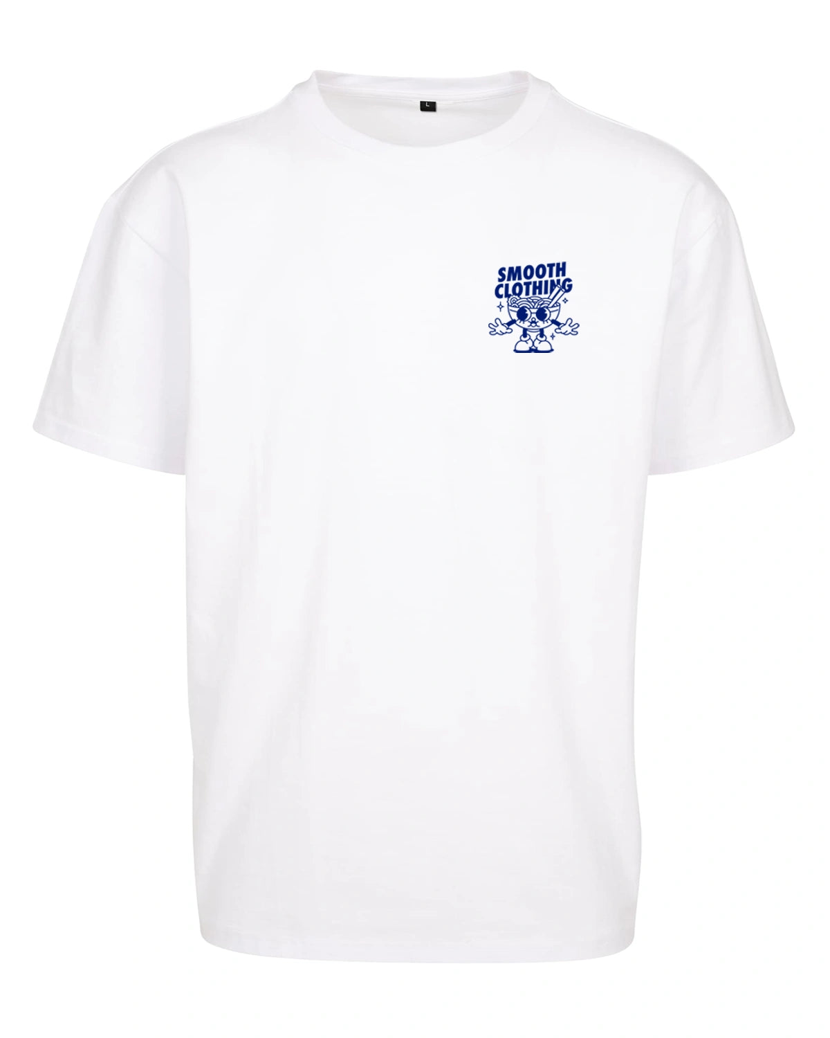 White Heavy T / Noods Blue Front+Back Men