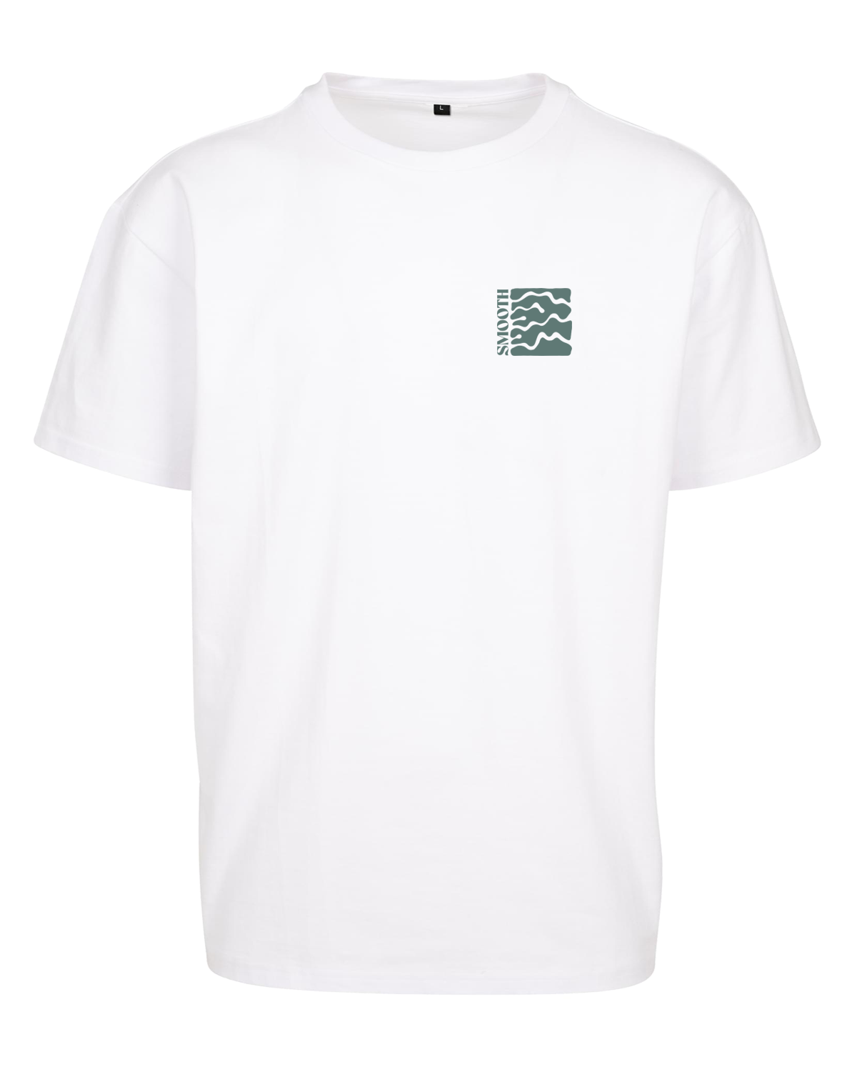 White Heavy Oversized T / Waves Men