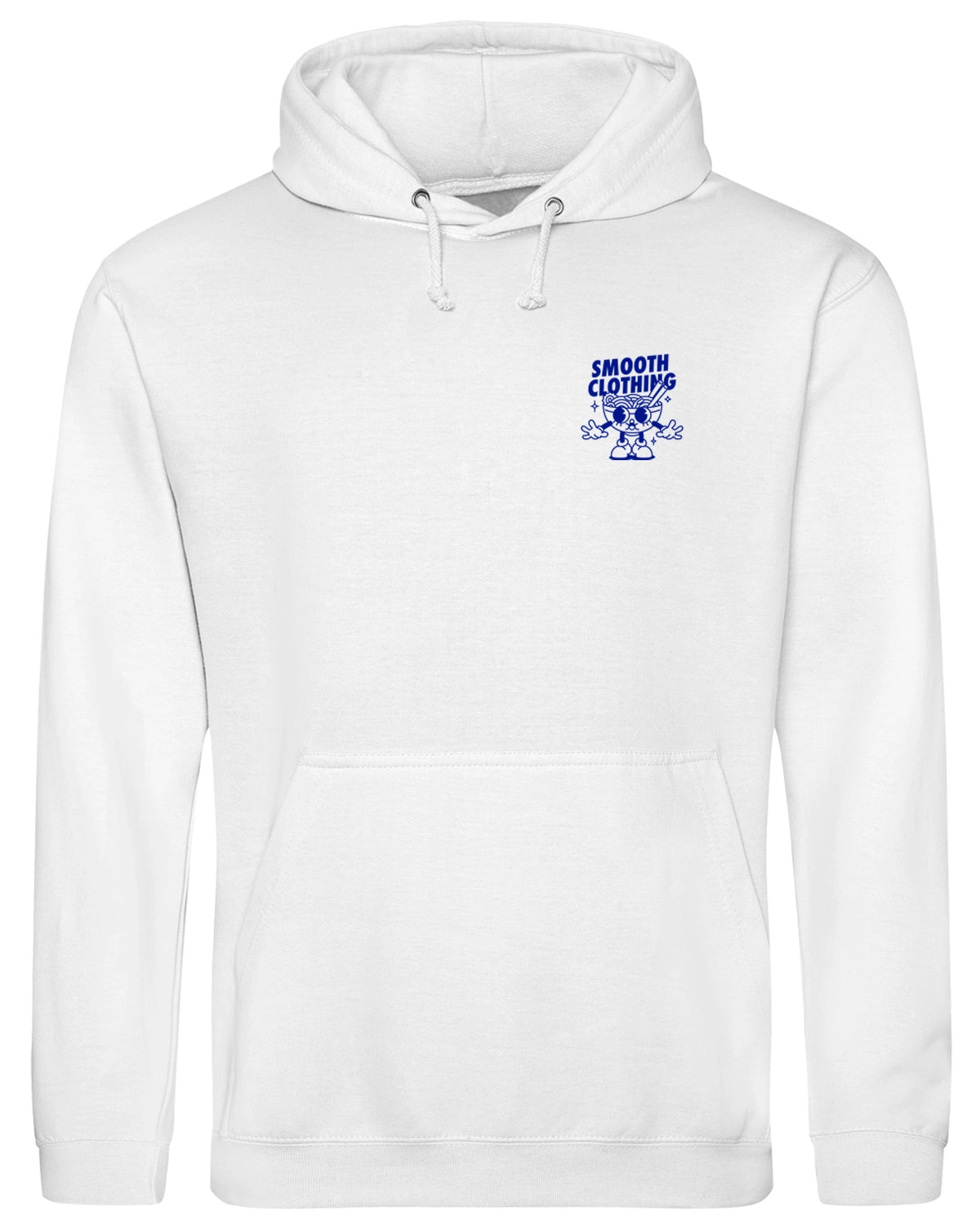 White Kids Hoodie / Noods Blue Front+Back Boys
