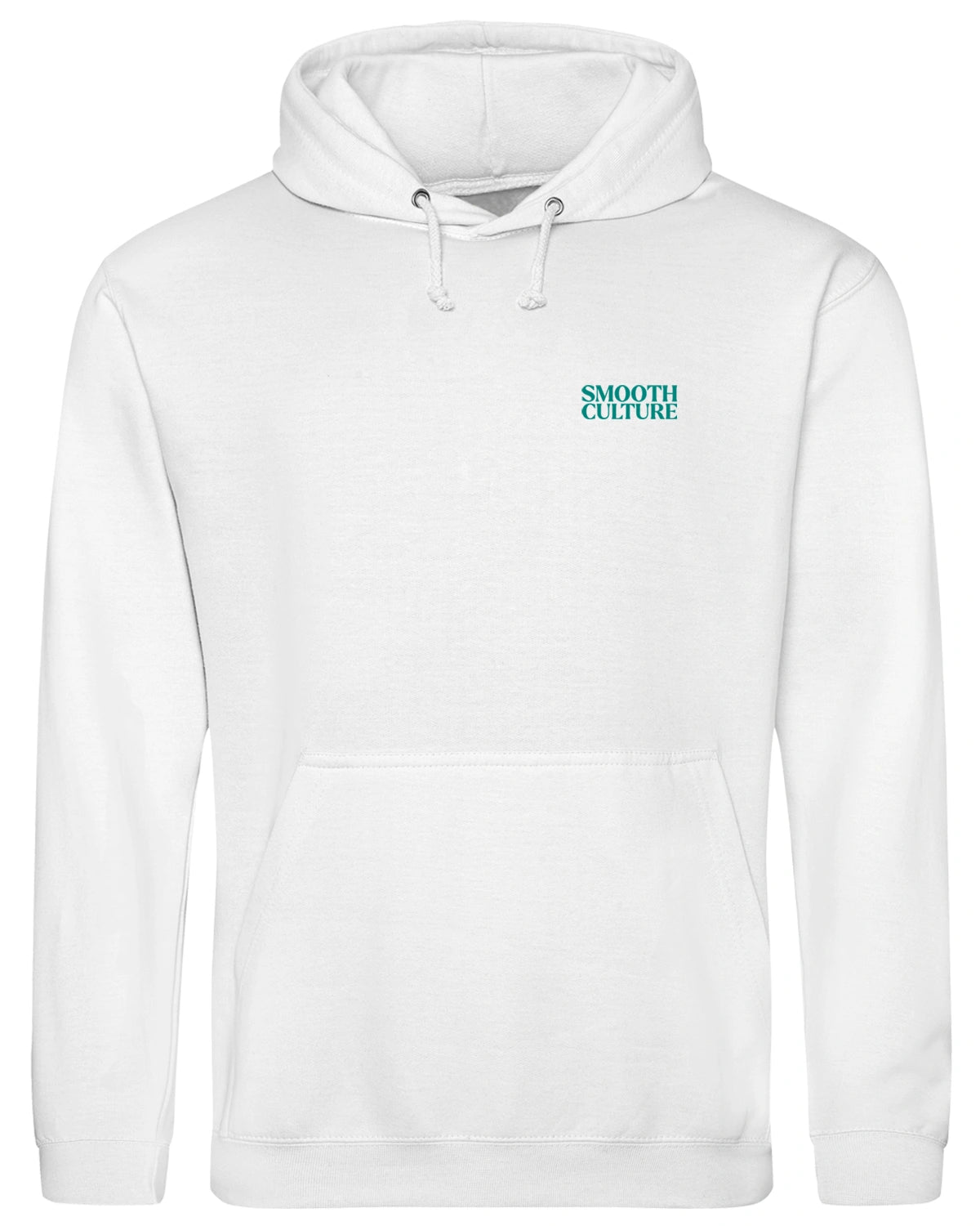 White Summer Hoodie / Vida Sureño Green Front+Back Women