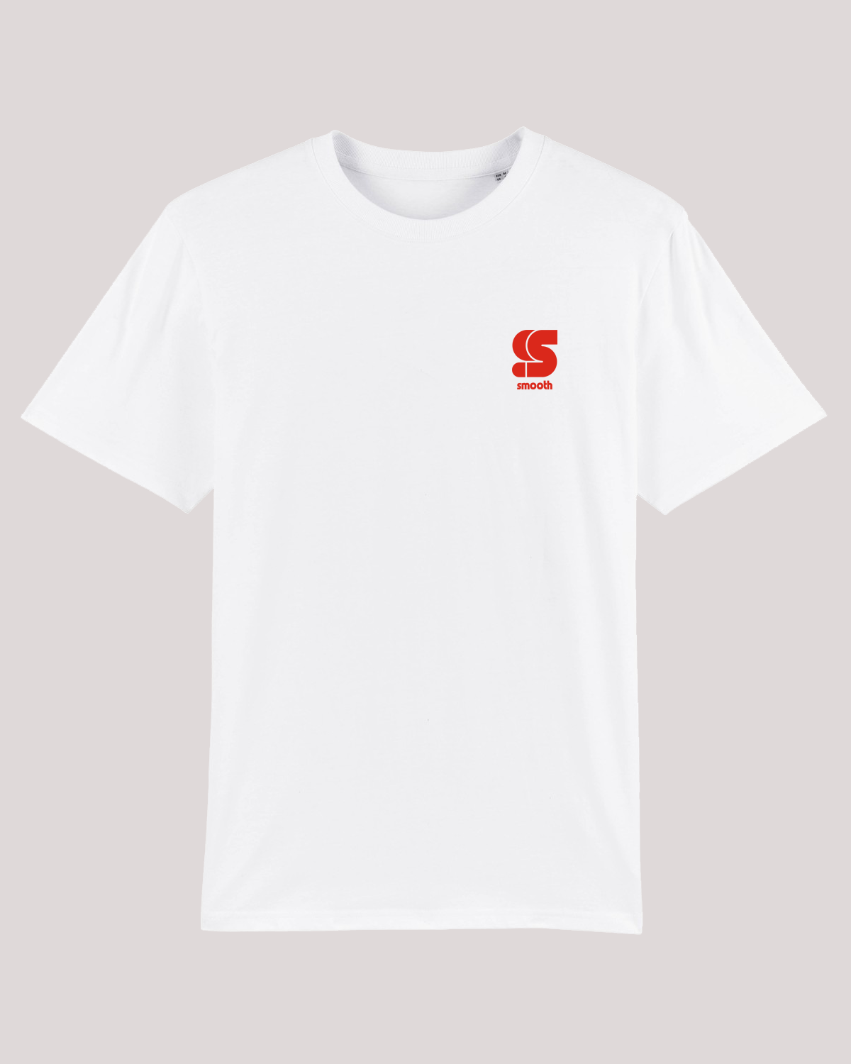 White Kids T / S Logo Red Front+Back Girls