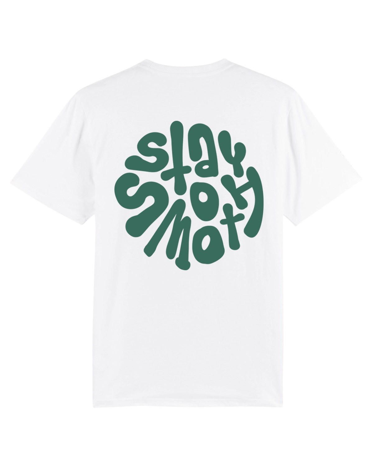 White T / Stay Smooth Green Front+Back Women