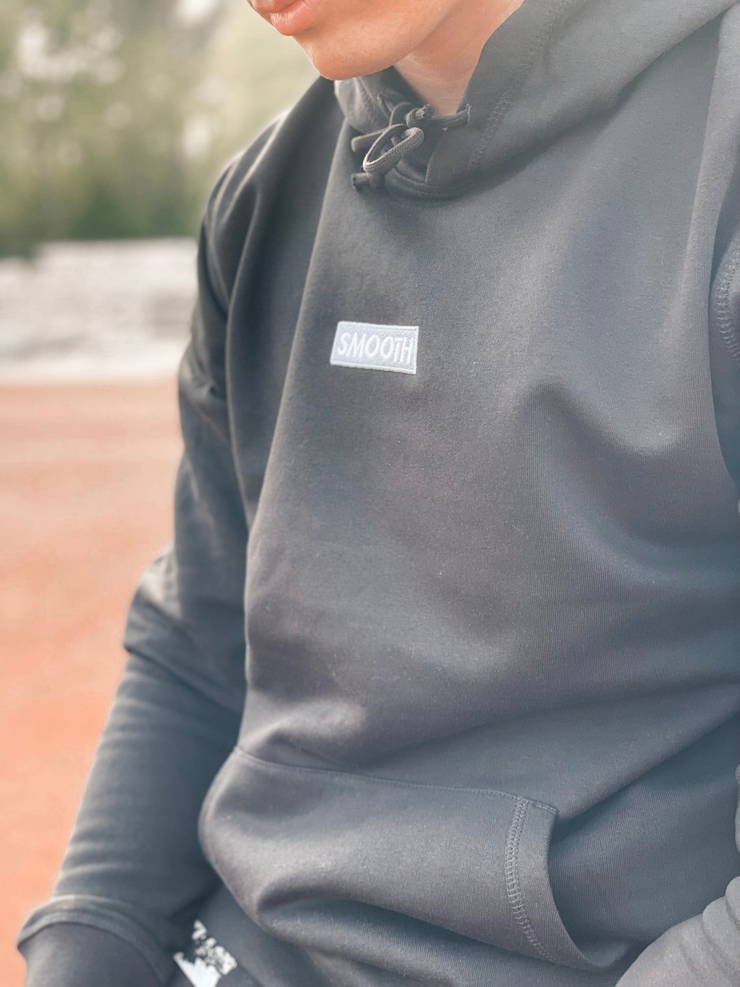 Black Hoodie / Sky Blue Box Men