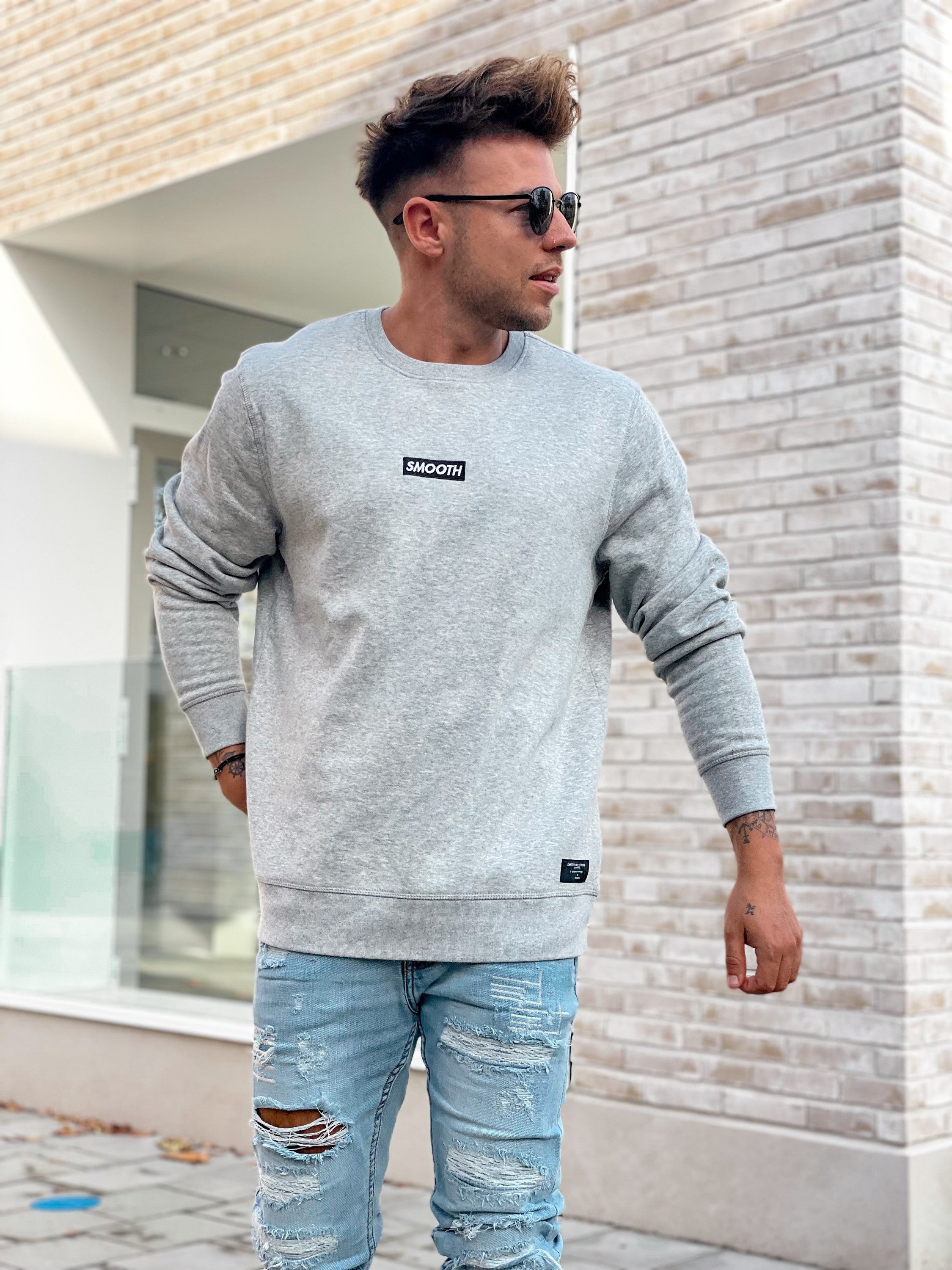 Gray Crew / Black Box Men