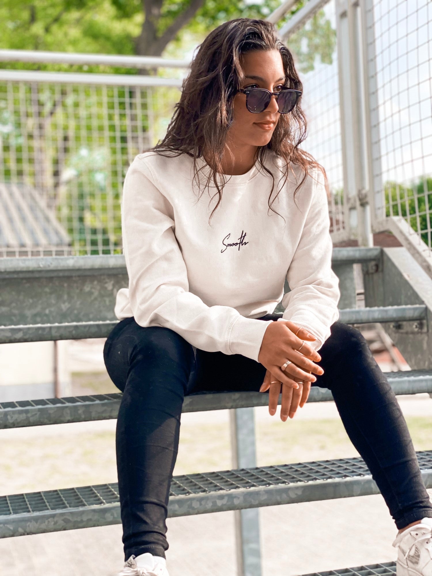 Vintage White Crew / Signature Black Women