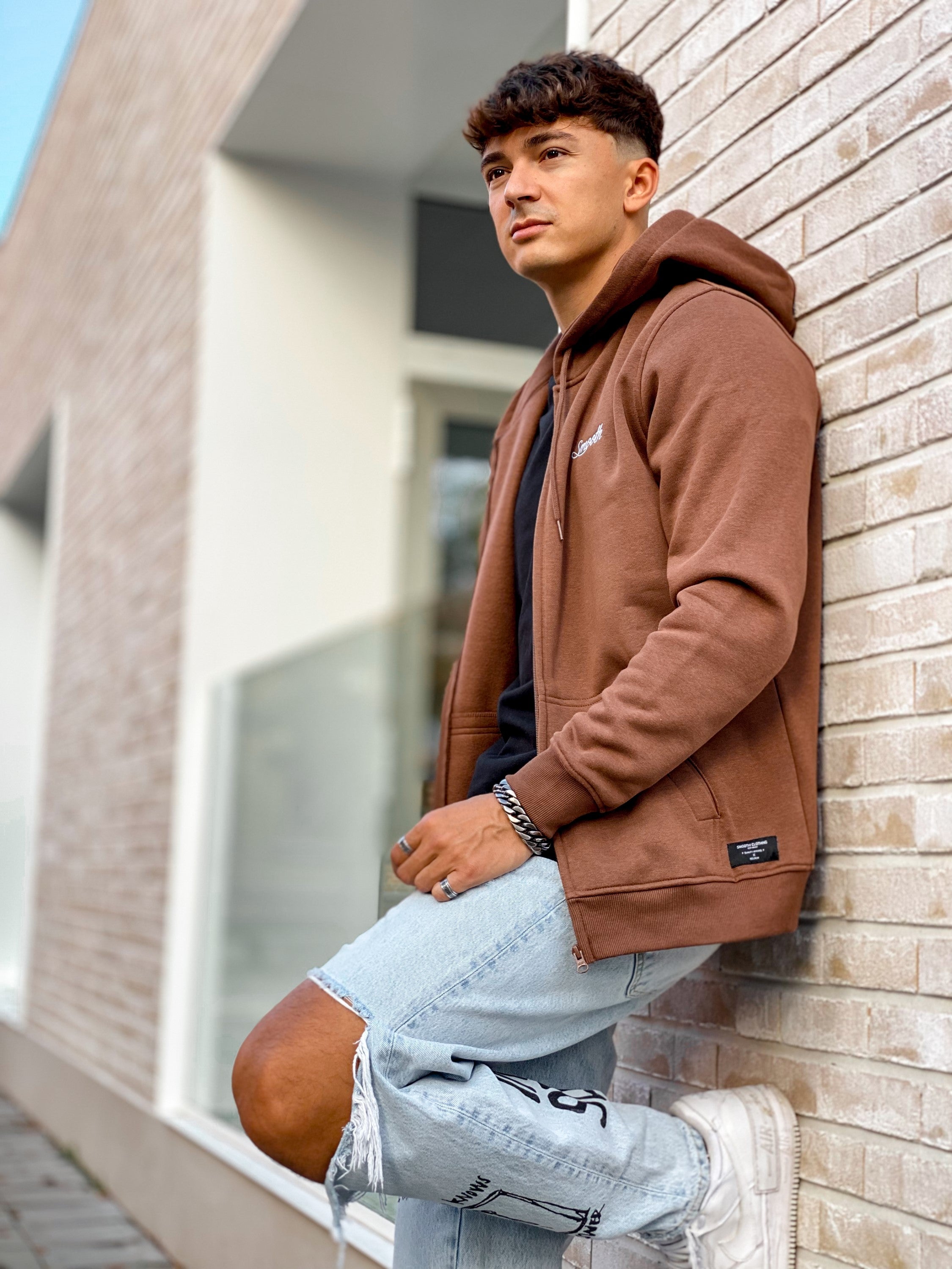 Copper Zip Hoodie / Originals Minimal White Men