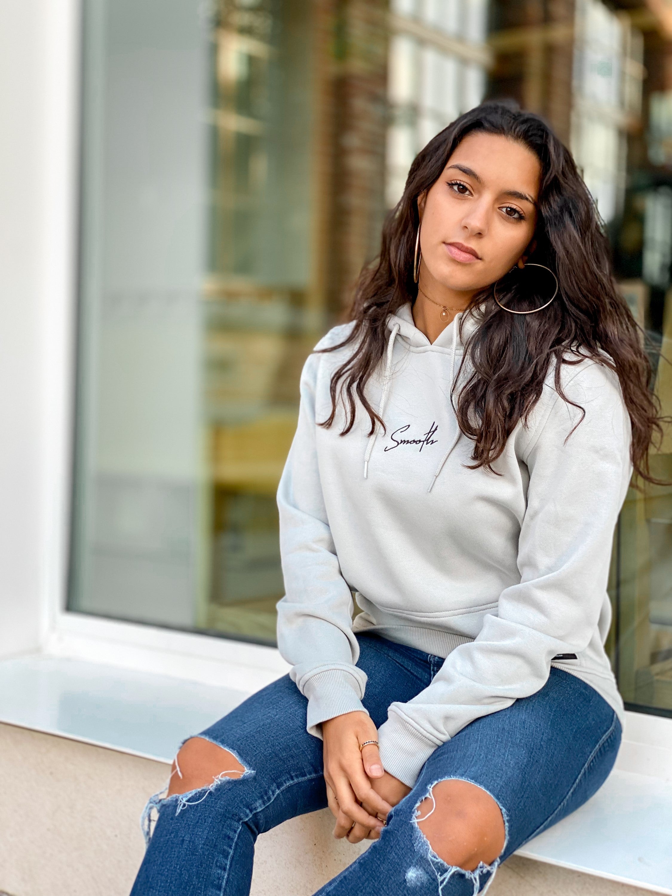 Soft Concrete Hoodie / Signature Black Women