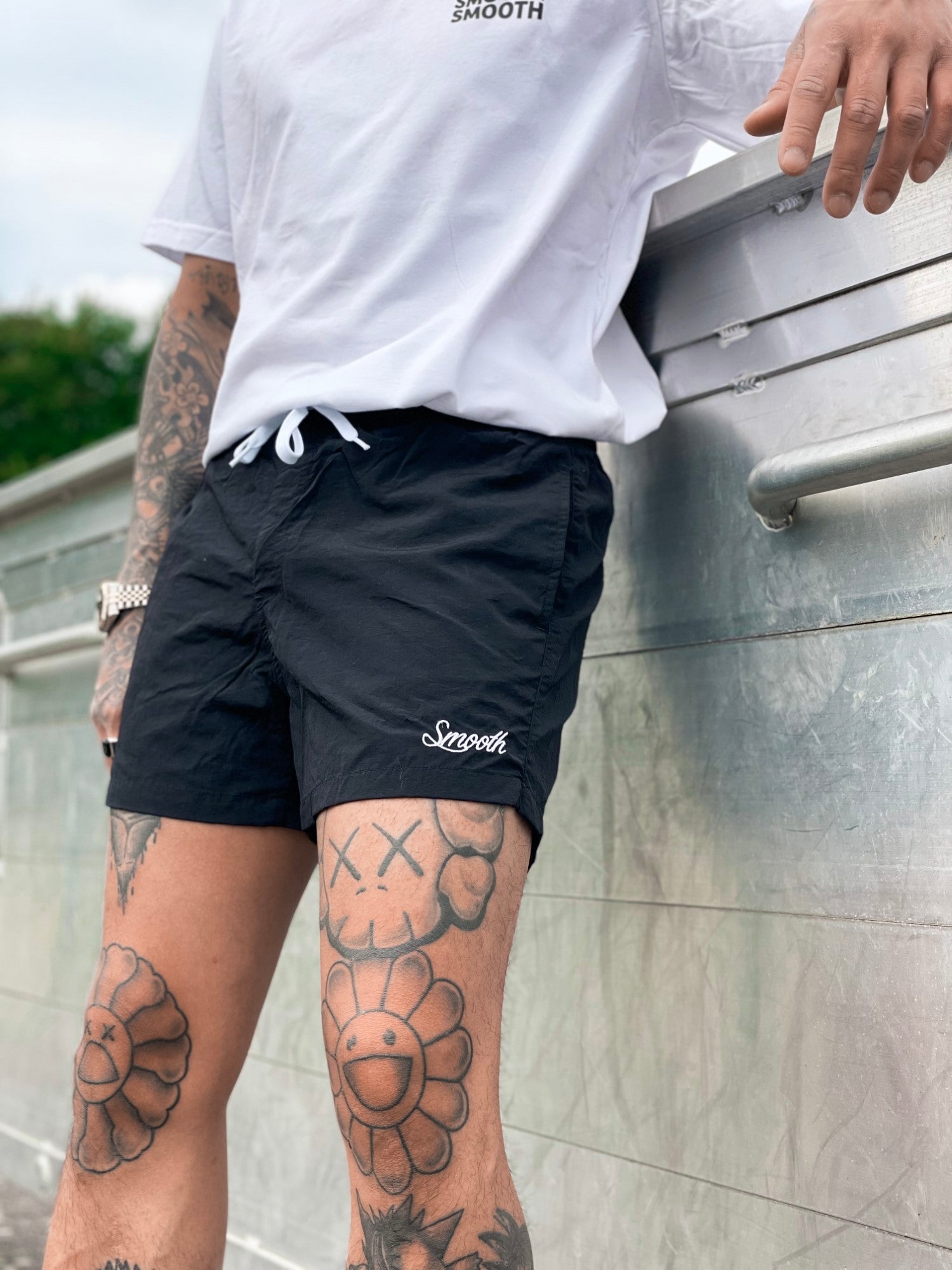 Black Swim Short / Originals Minimals White Men