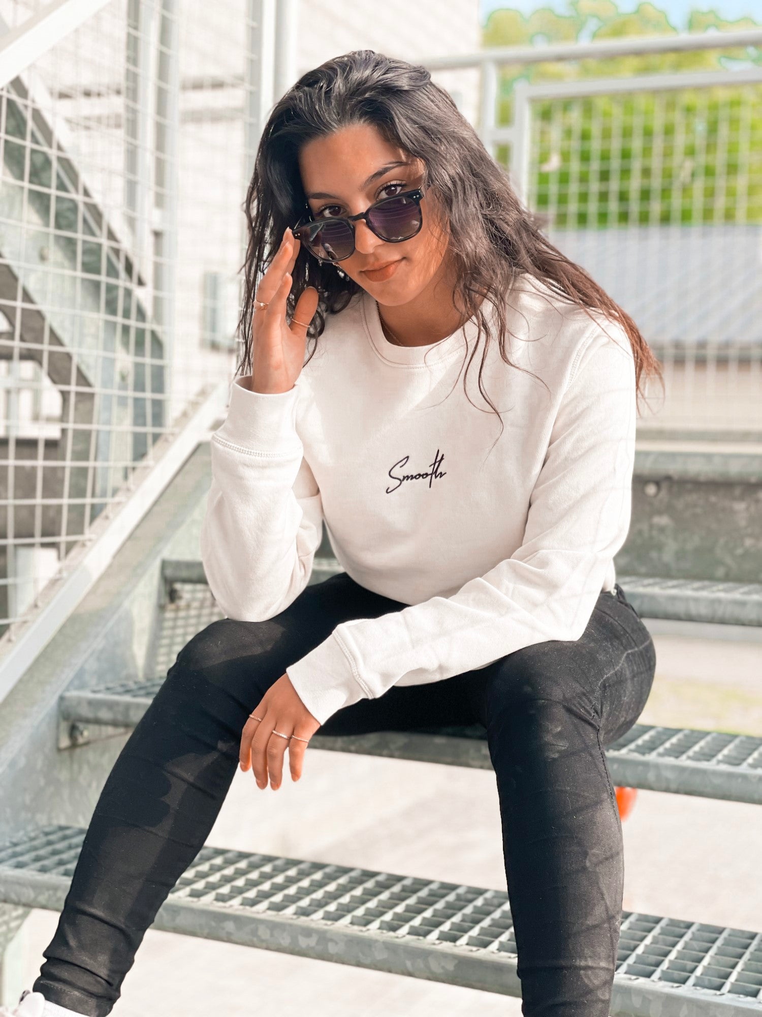 Vintage White Crew / Signature Black Women