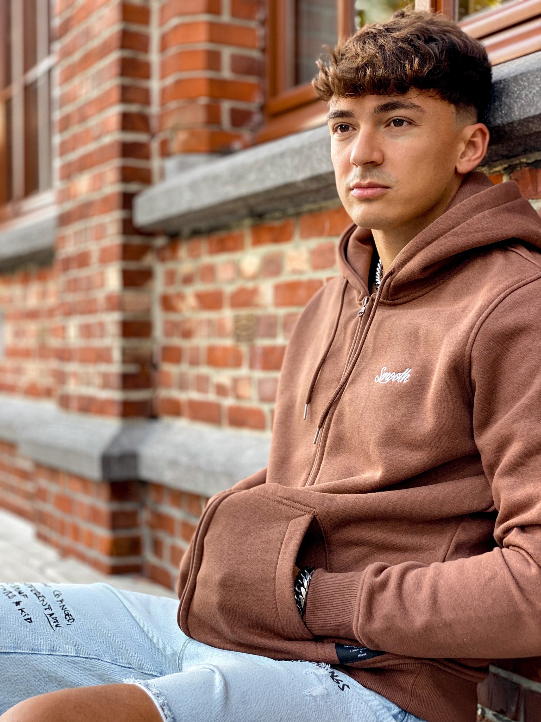 Copper Zip Hoodie / Originals Minimal White Men