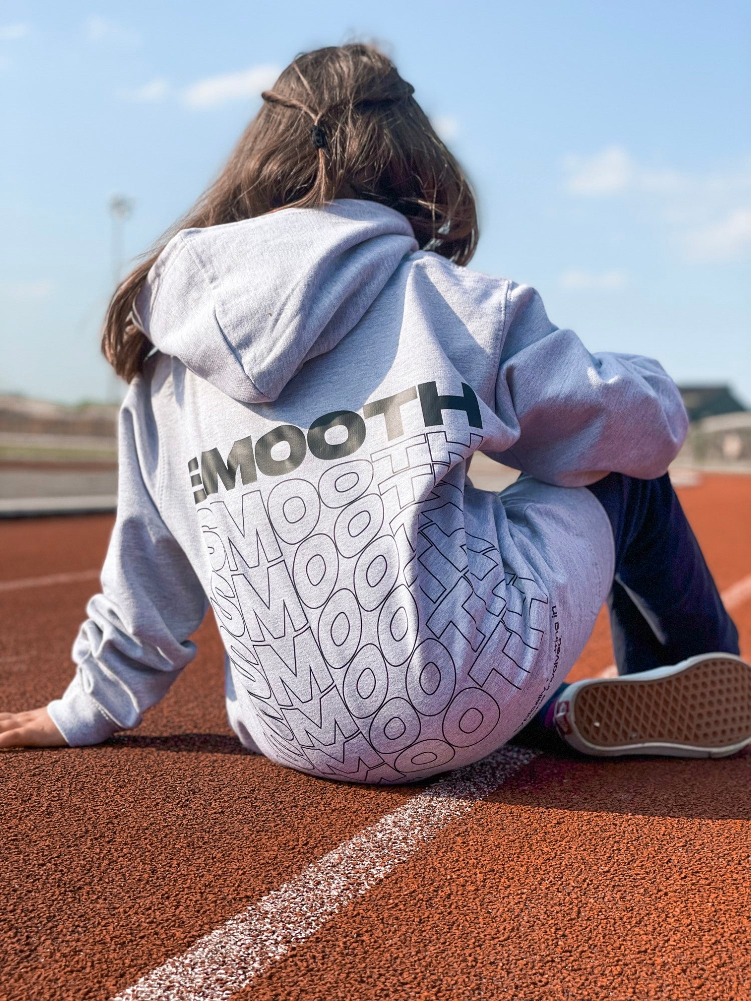 Grey Kids Hoodie / Warp Black Girls