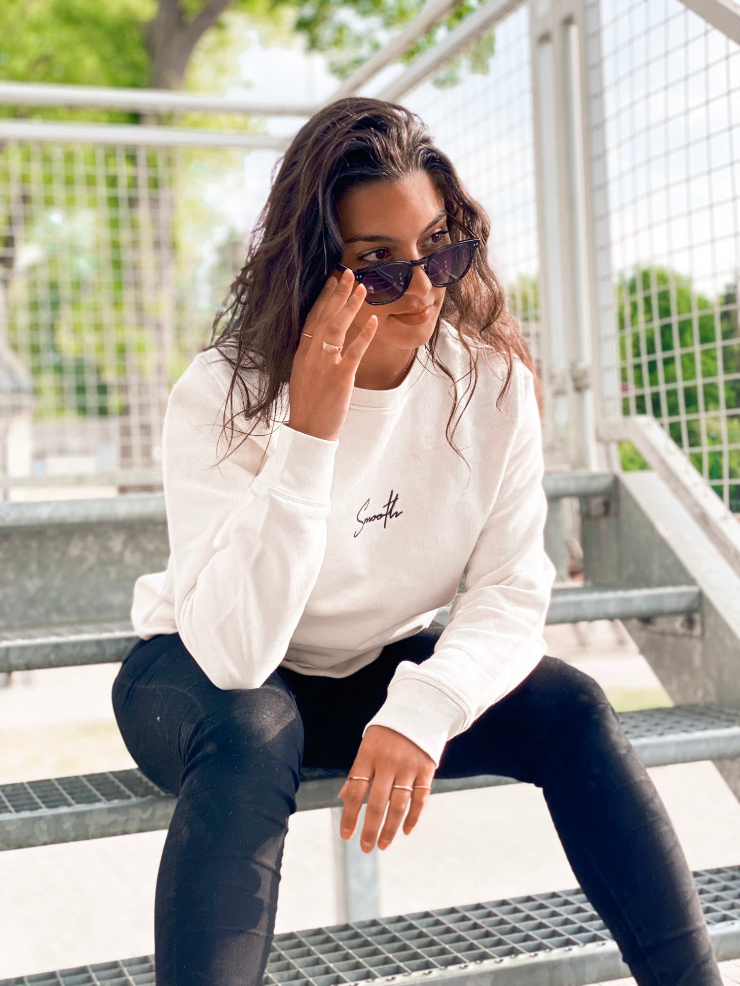 Vintage White Crew / Signature Black Women