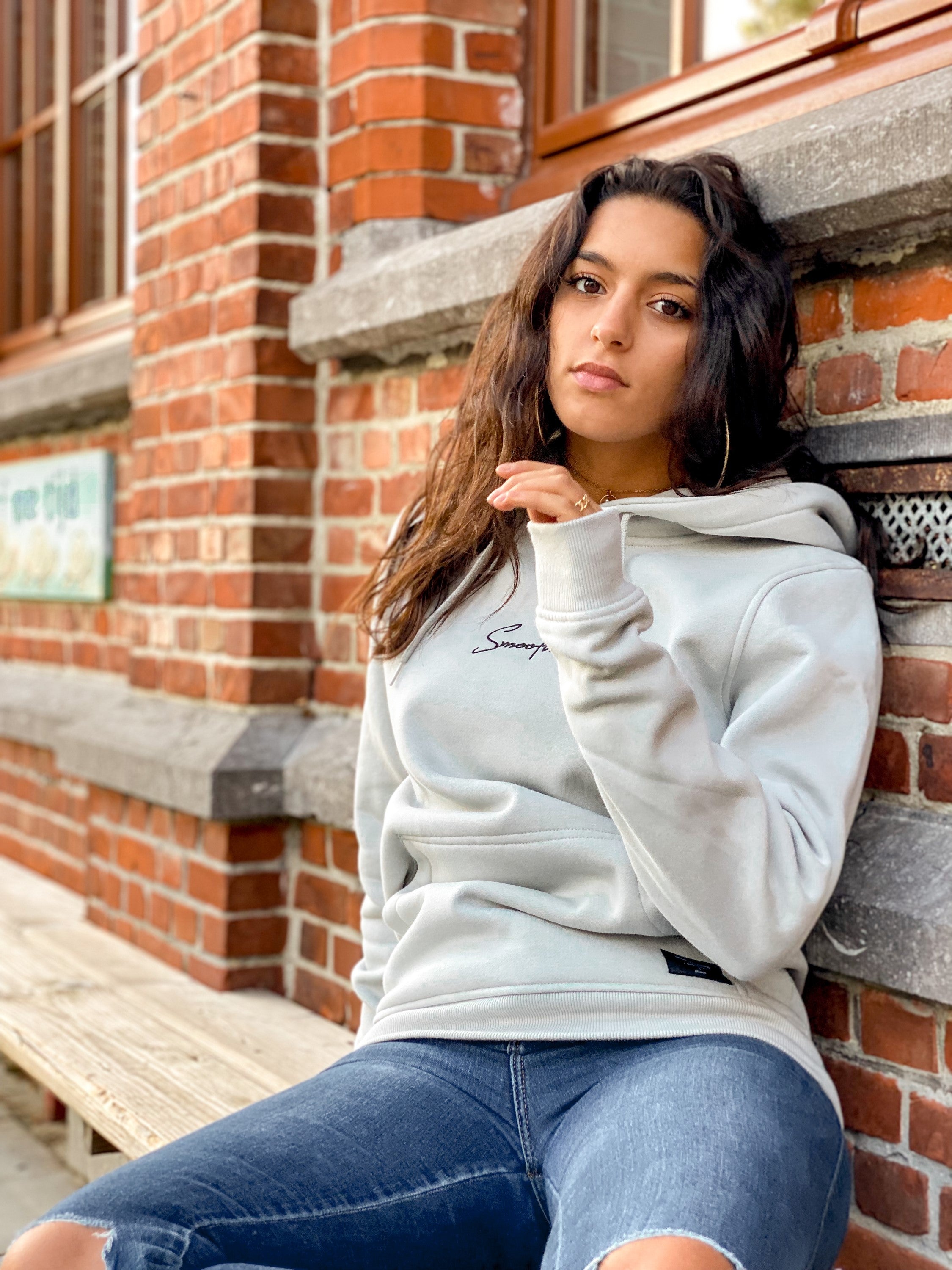 Soft Concrete Hoodie / Signature Black Women