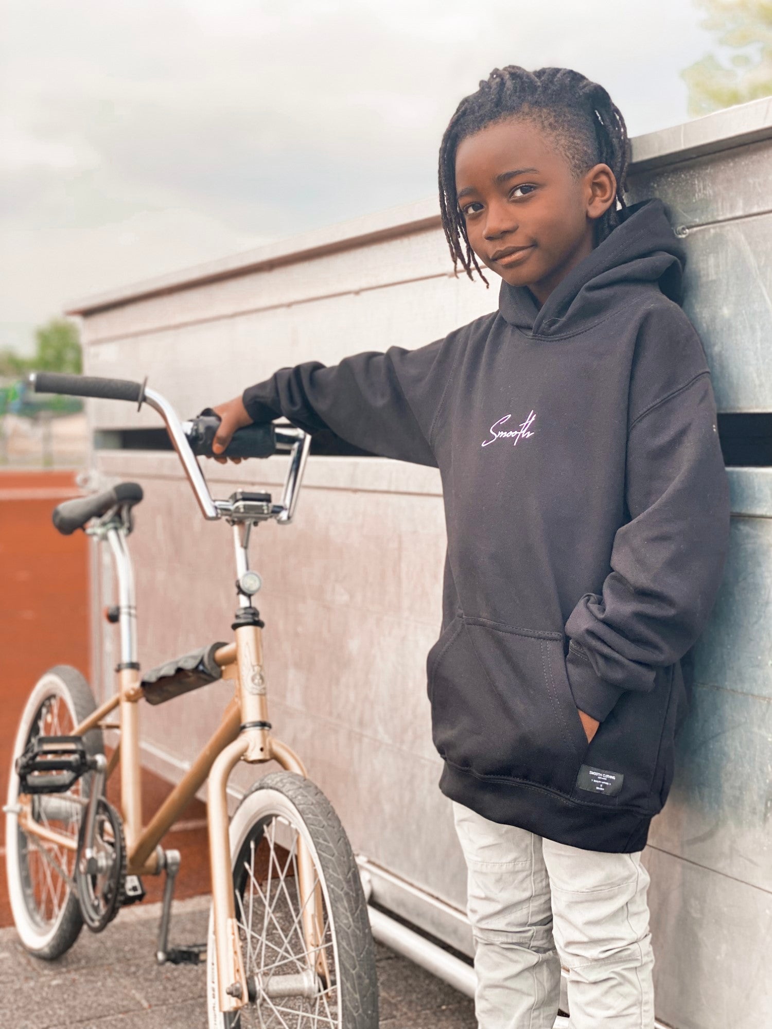 Black Kids Hoodie / Signature White Boys