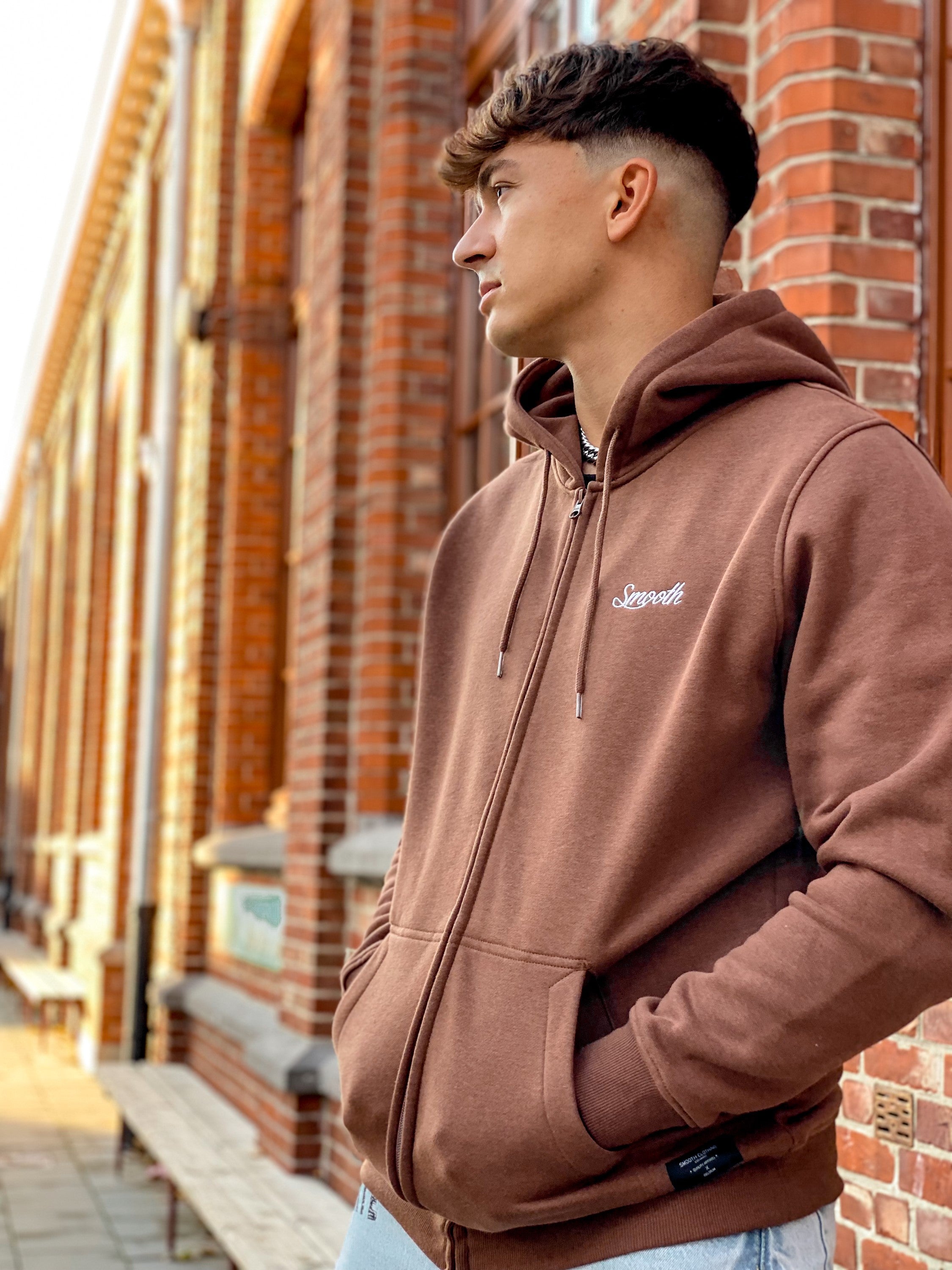 Copper Zip Hoodie / Originals Minimal White Men