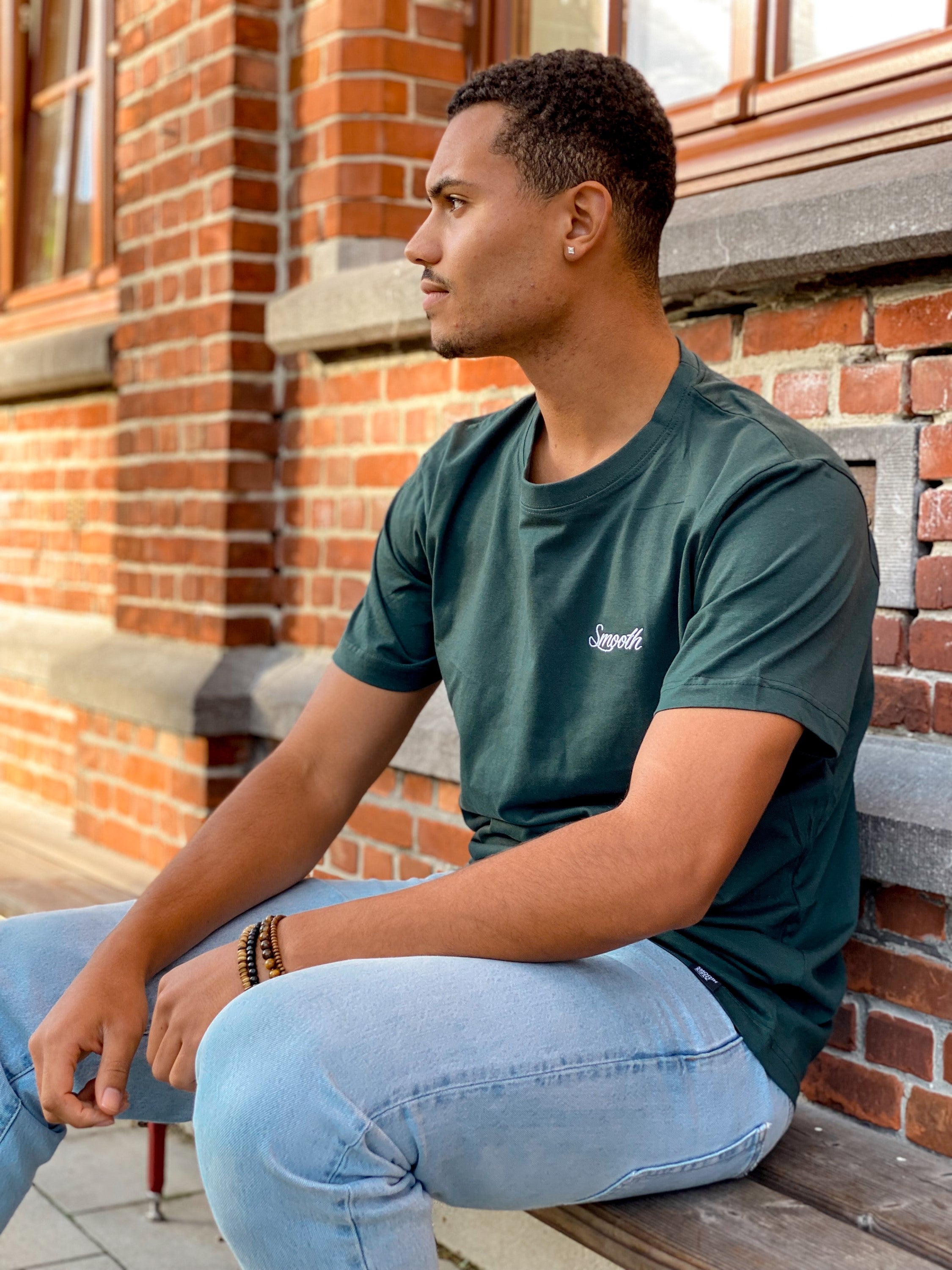 Bottle Green T / Originals Minimal White Men