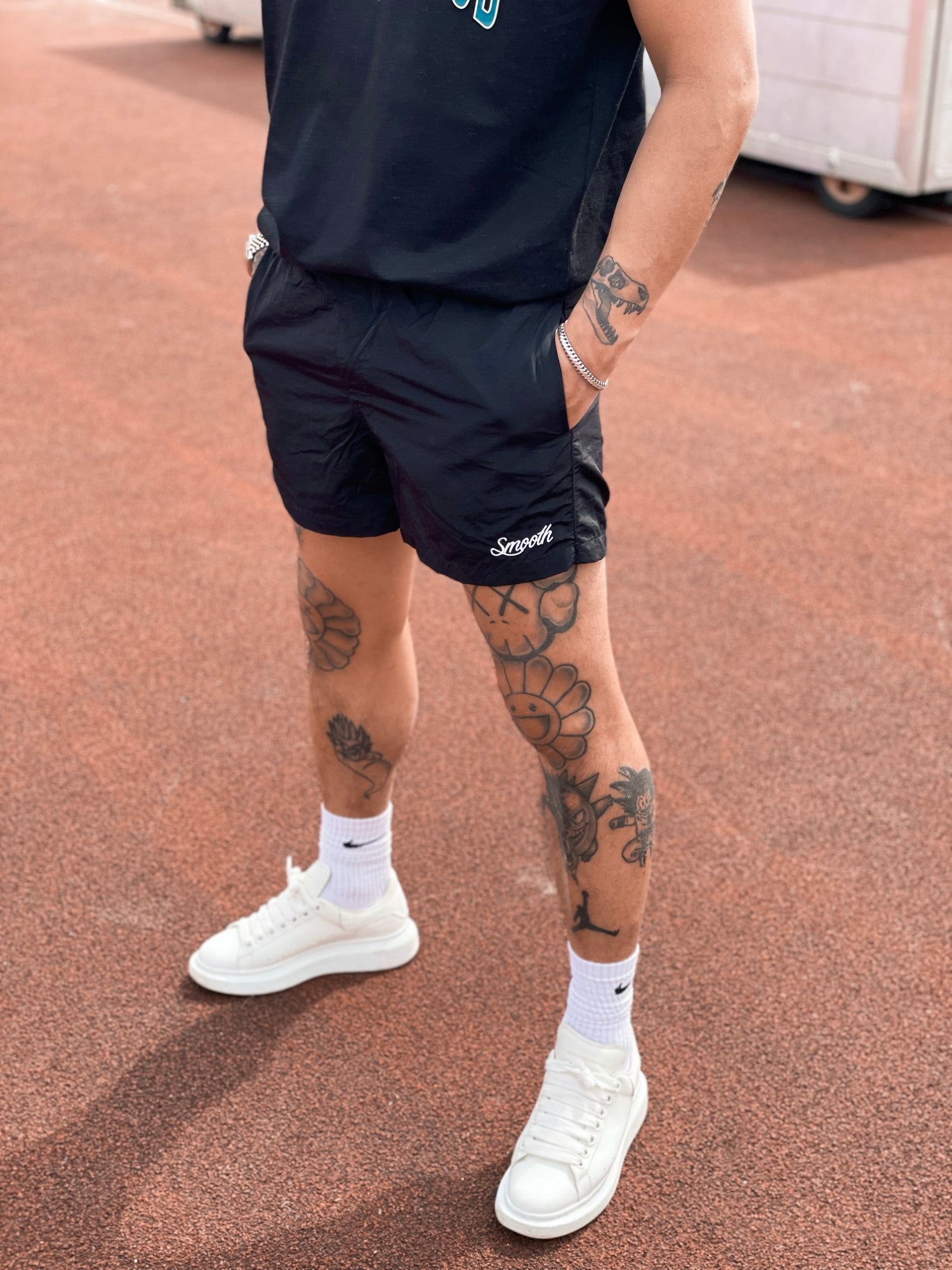 Black Swim Short / Originals Minimals White Men