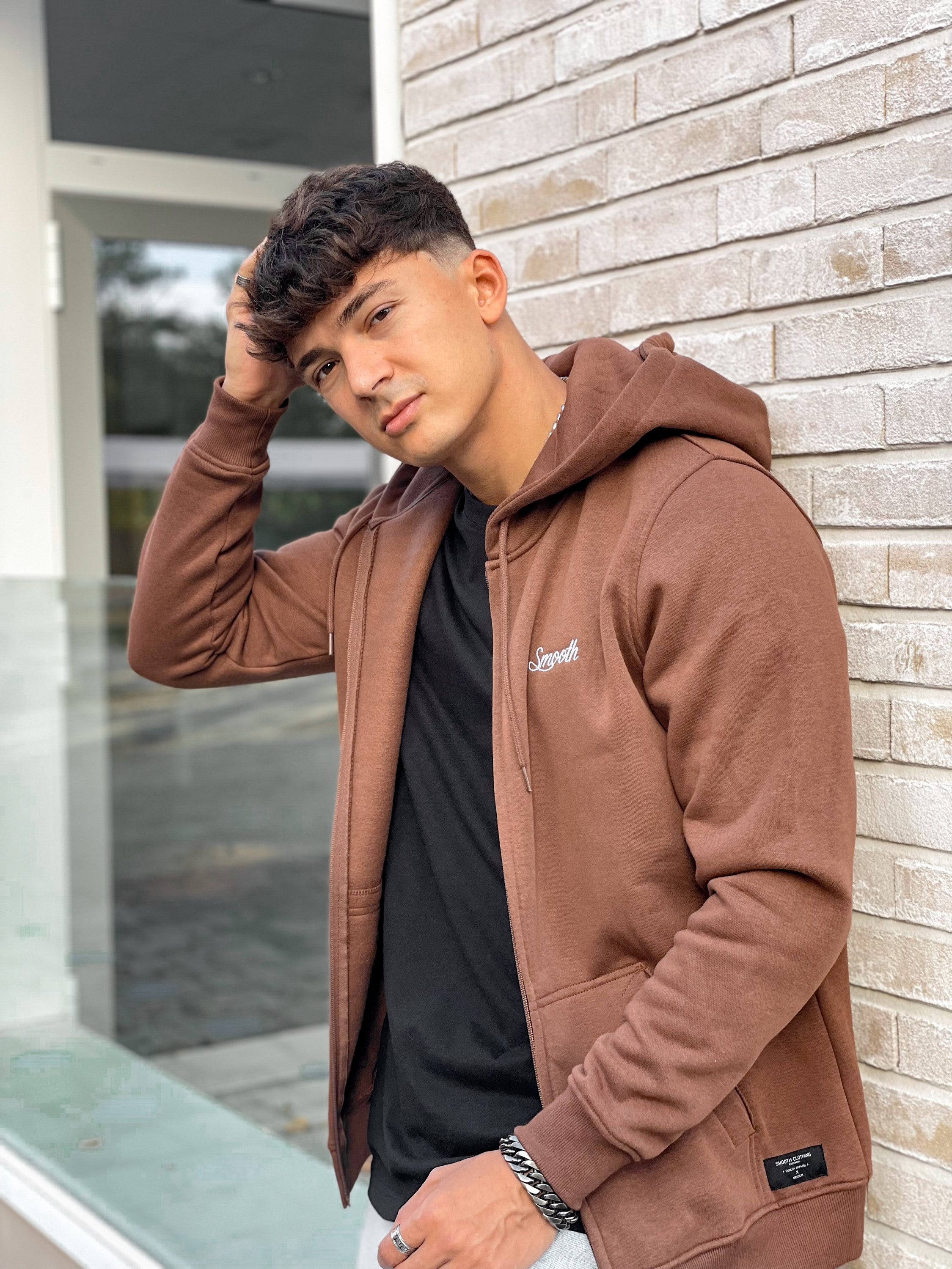 Copper Zip Hoodie / Originals Minimal White Men