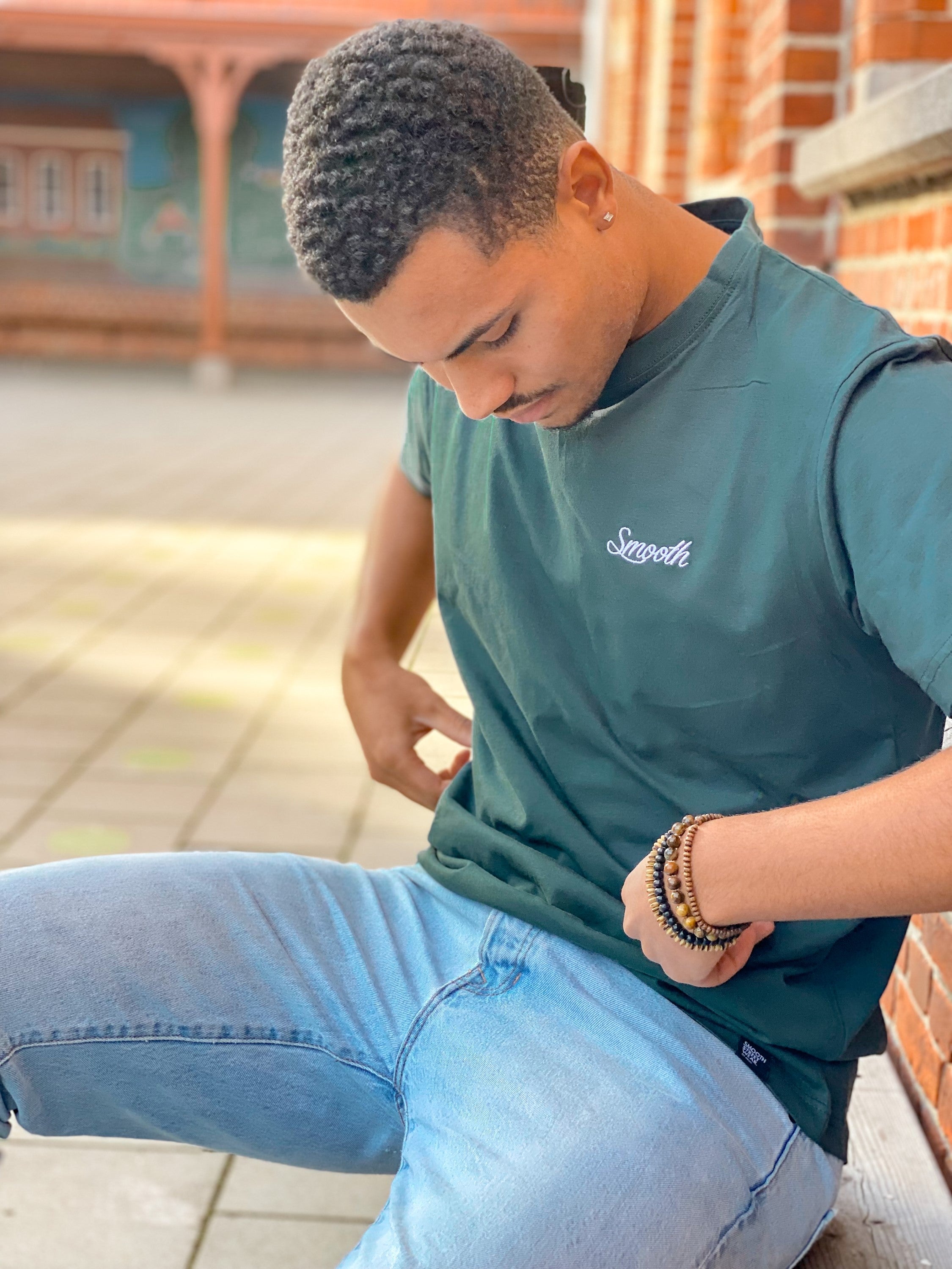 Bottle Green T / Originals Minimal White Men