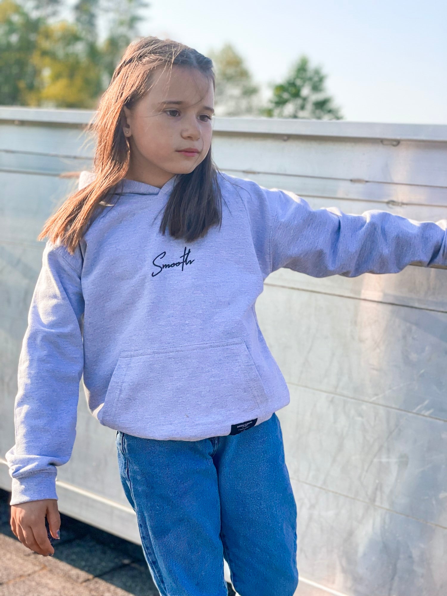 Grey Kids Hoodie / Signature Black Girls